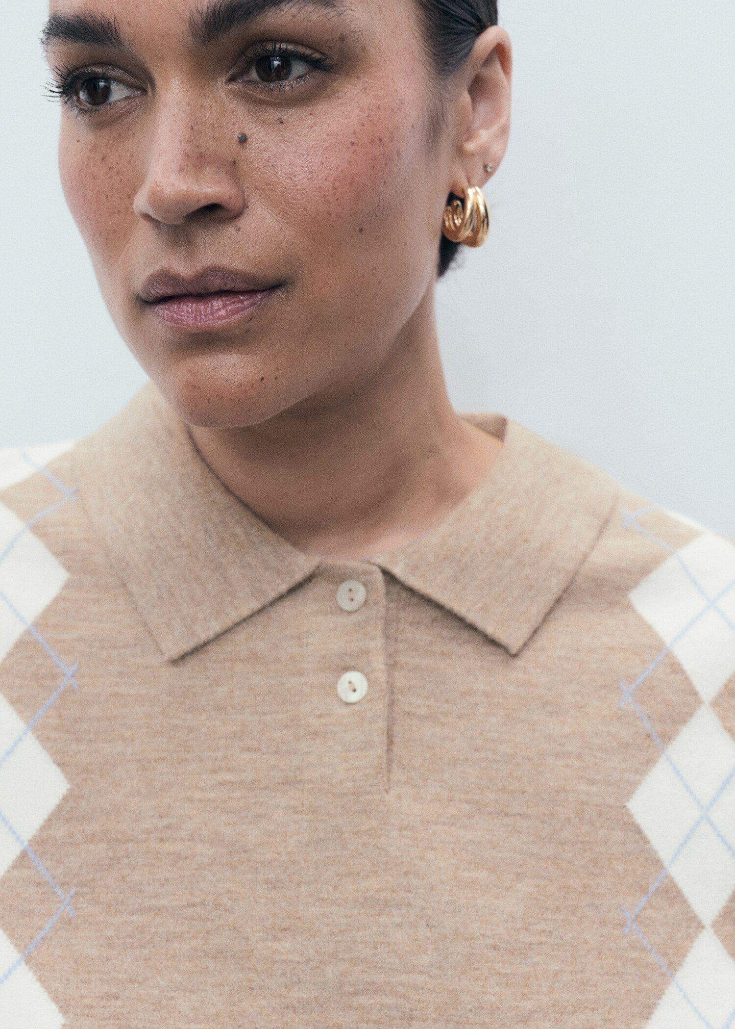 Diamond polo neck sweater - Ürün detayı 4