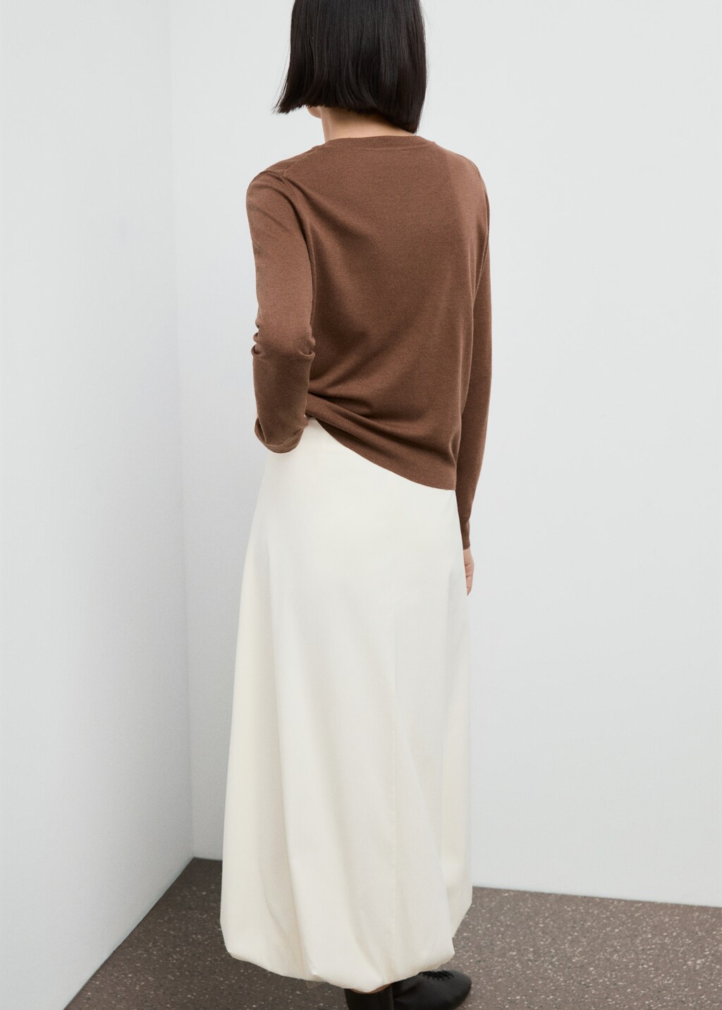 Mango Fine-knit crew-neck sweater