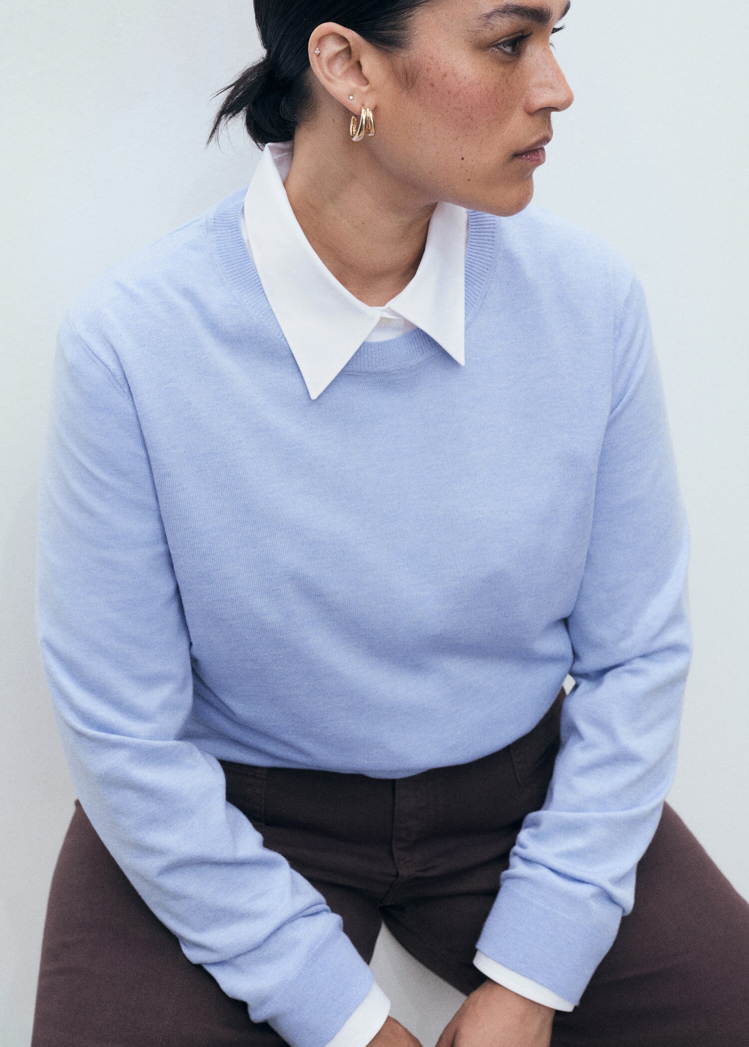 Pull-over maille fine col rond - Détail de l'article 5