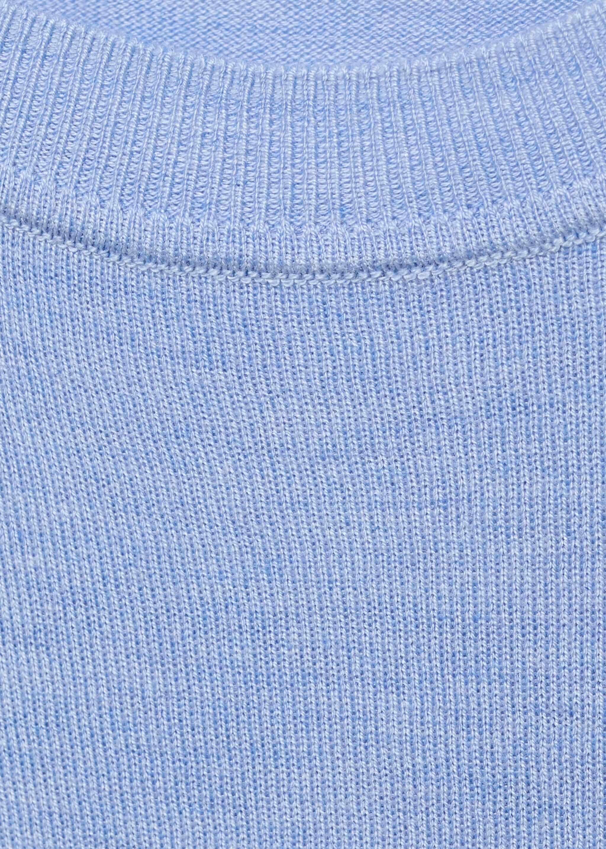 Pull-over maille fine col rond - Détail de l'article 8, Bleu ciel. Ref: 17005817-00.