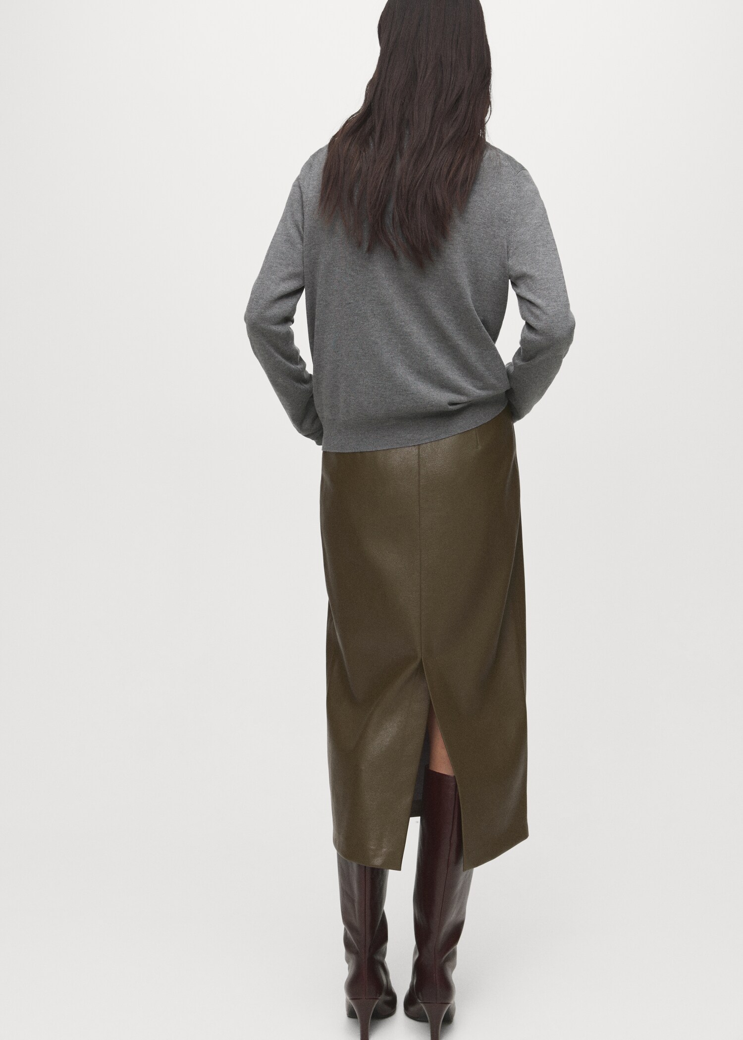 Pull-over maille fine col rond - Verso de l’article