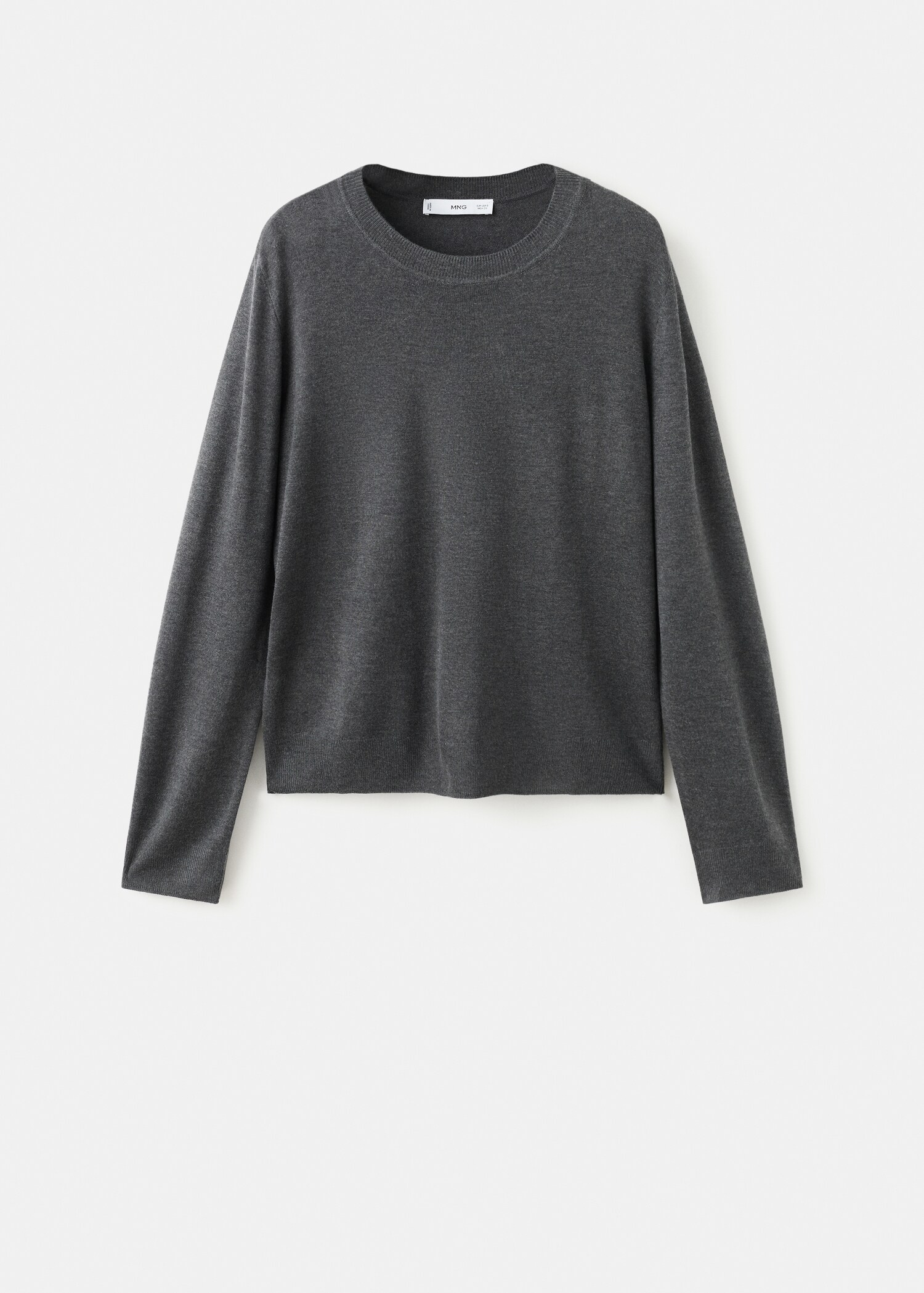 Fine-knit crew-neck sweater - Article without model
