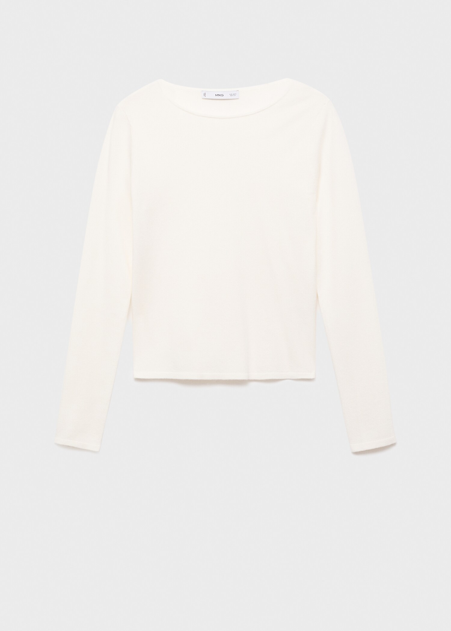 Long-sleeved fine-knit sweater - Article without model