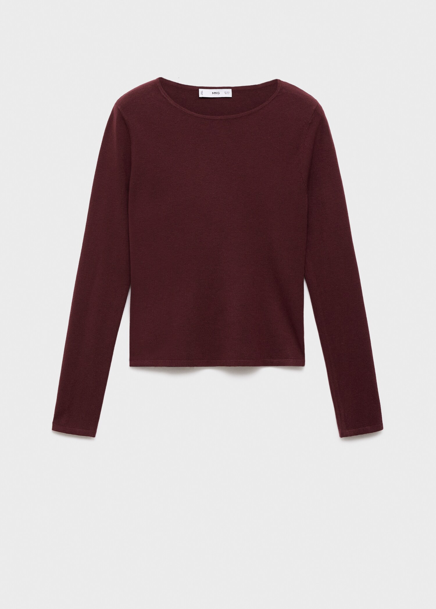 Long-sleeved fine-knit sweater - Article without model