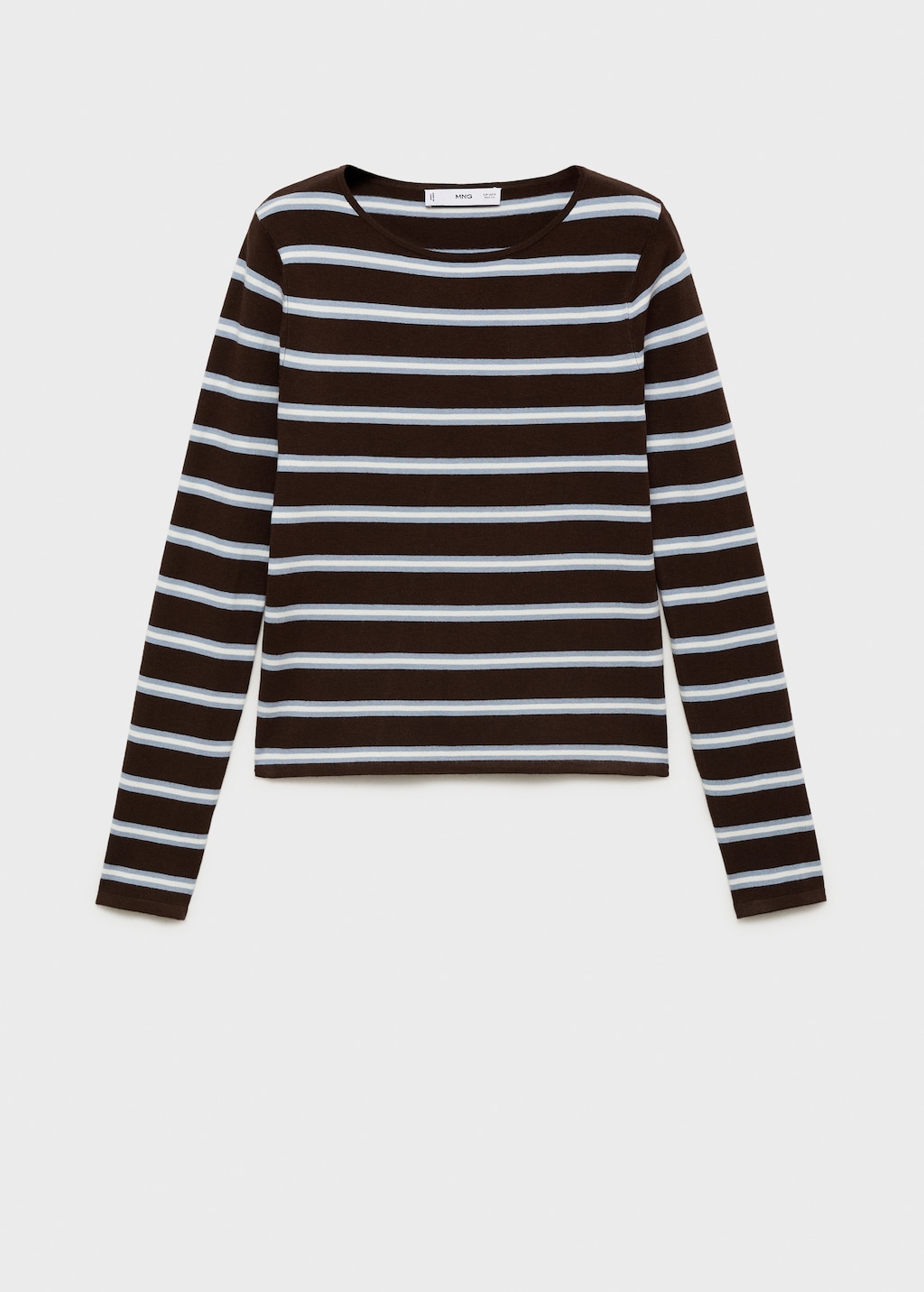 Fine knit striped jersey
