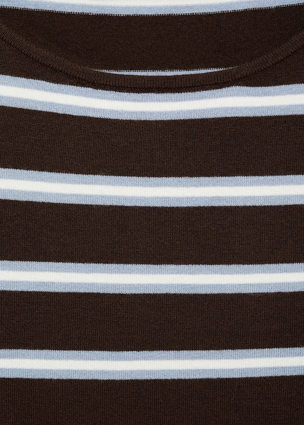 Fine knit striped jersey