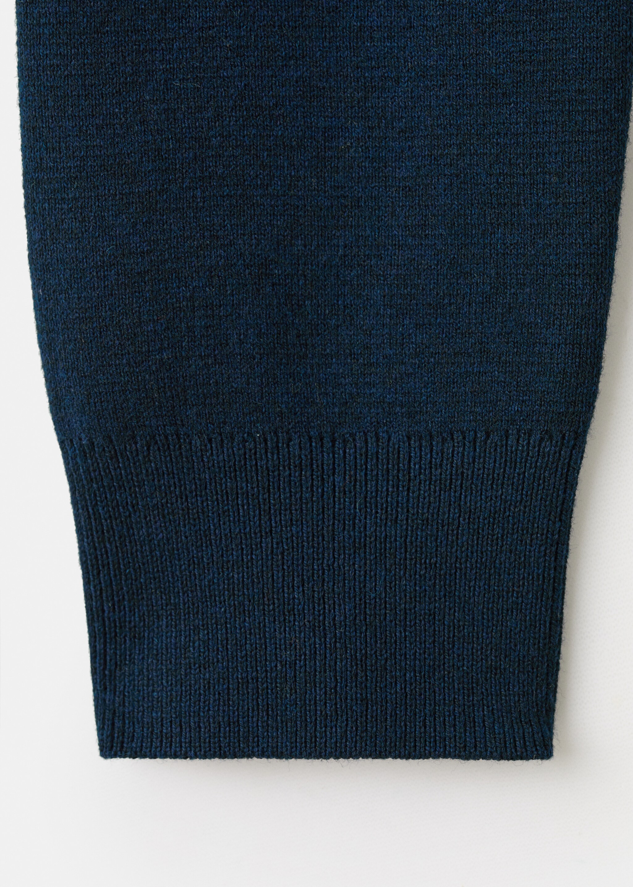 Knitted wool blend sweater - Details of the article 0, Navy. Ref: 17005823-00.