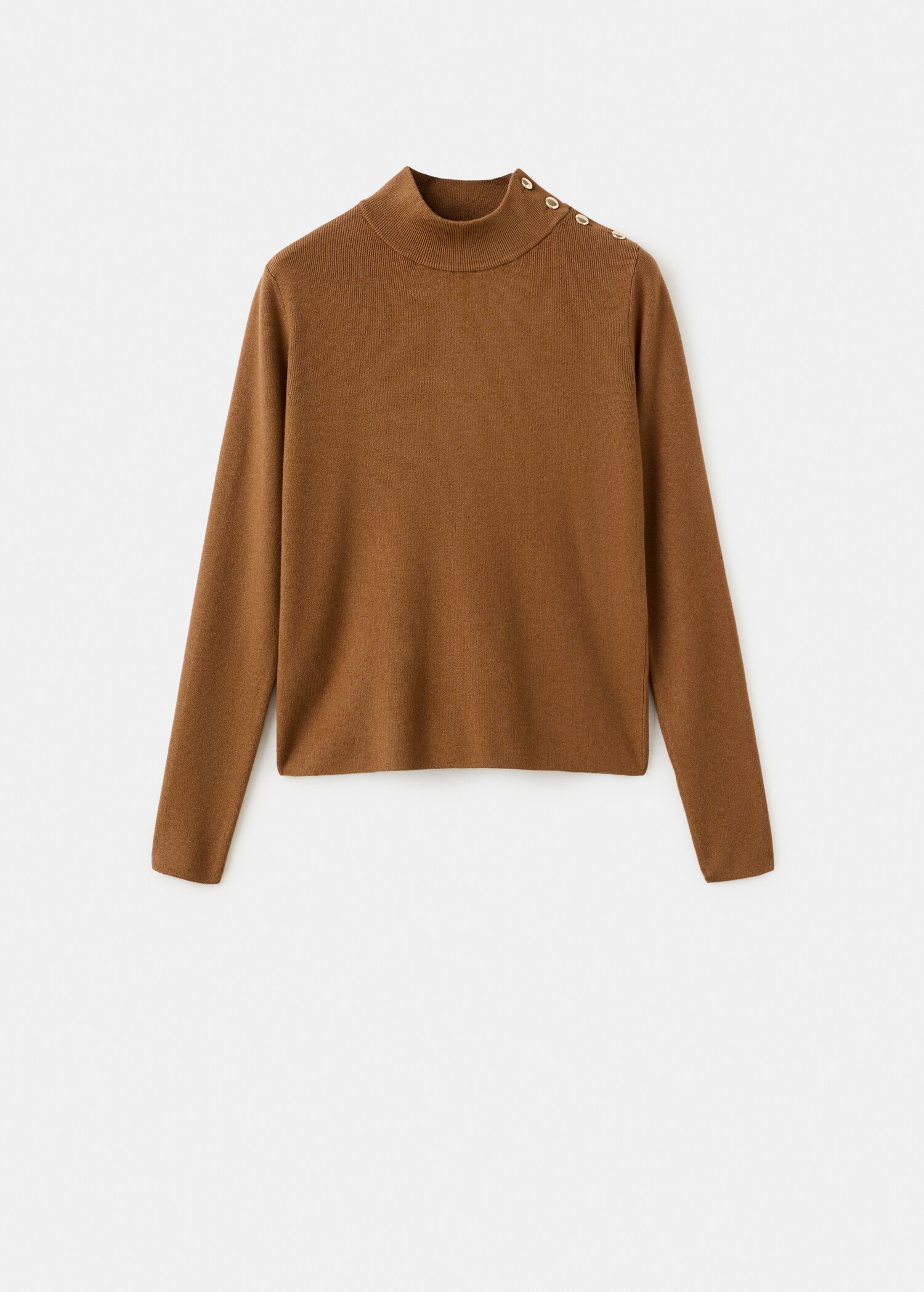 Perkins-neck sweater with button - Article without model
