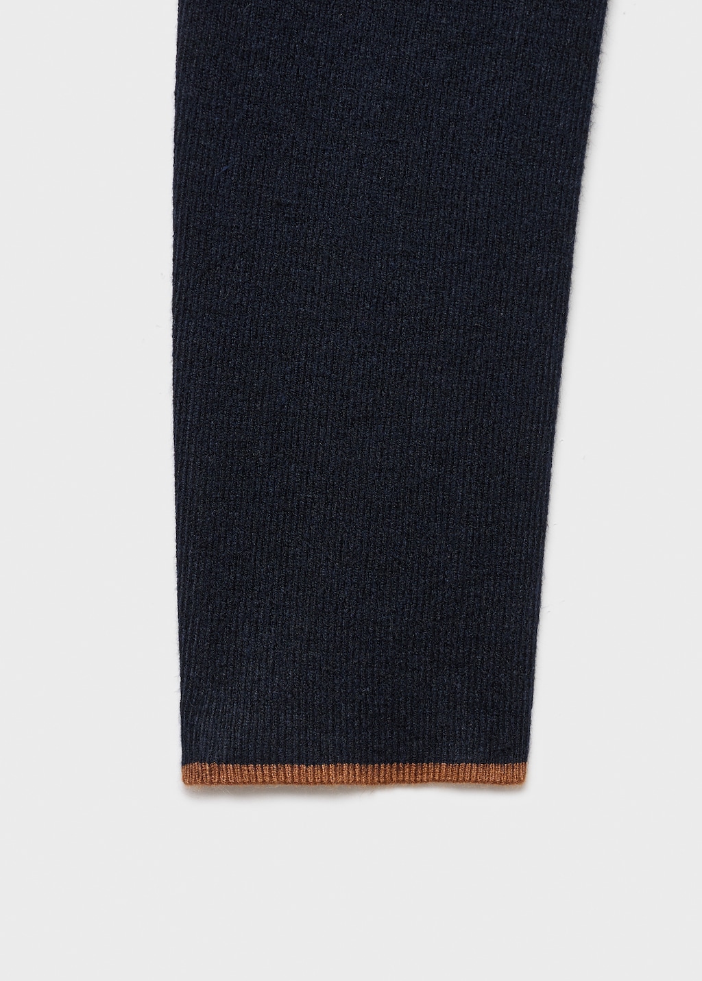 Perkins-neck sweater with button