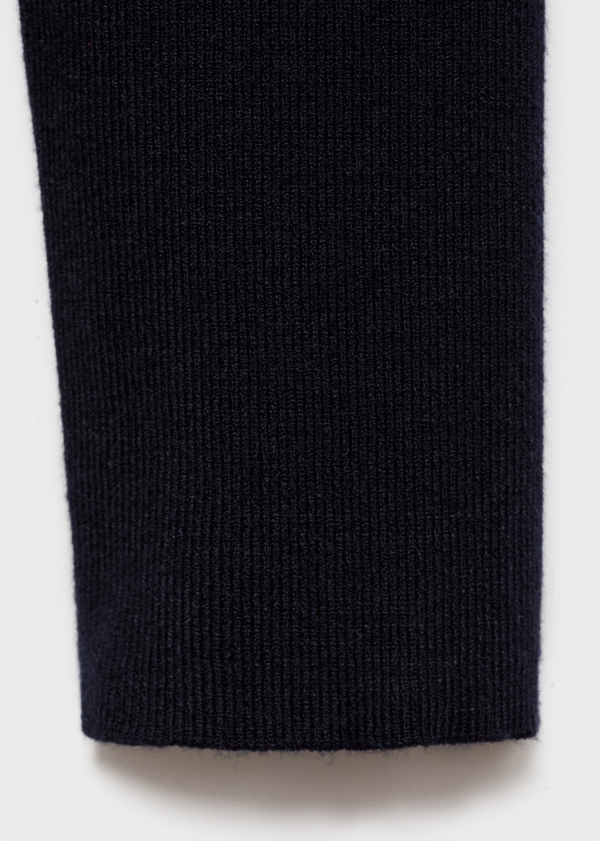 Combined shirt-collar sweater - Details of the article 0, Navy. Ref: 17005828-00.