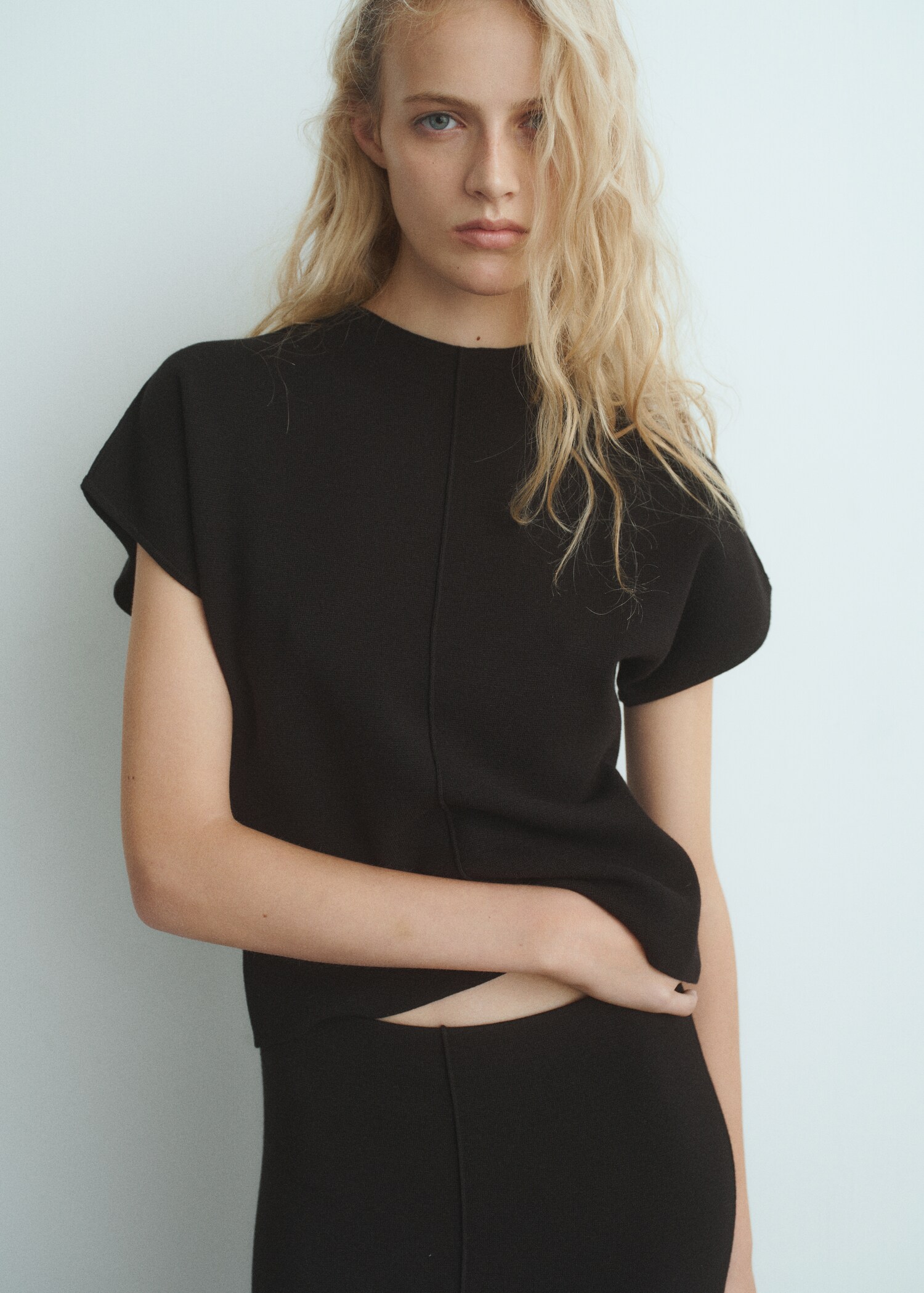 Pull ajusté maille fine - Plan moyen