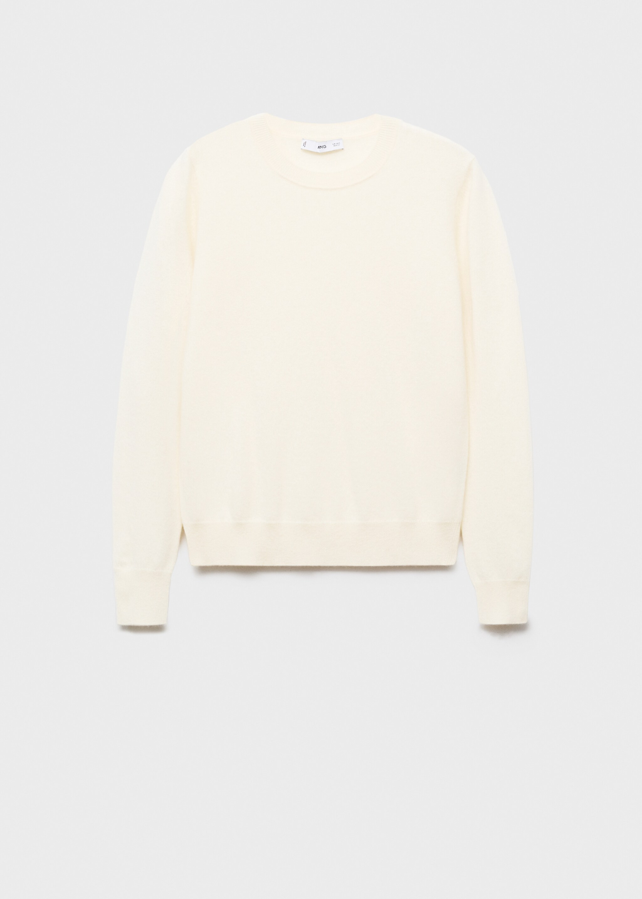 Pullover 100% Kaschmir - Artikel ohne Model, Ecru. Ref: 17005830-00.