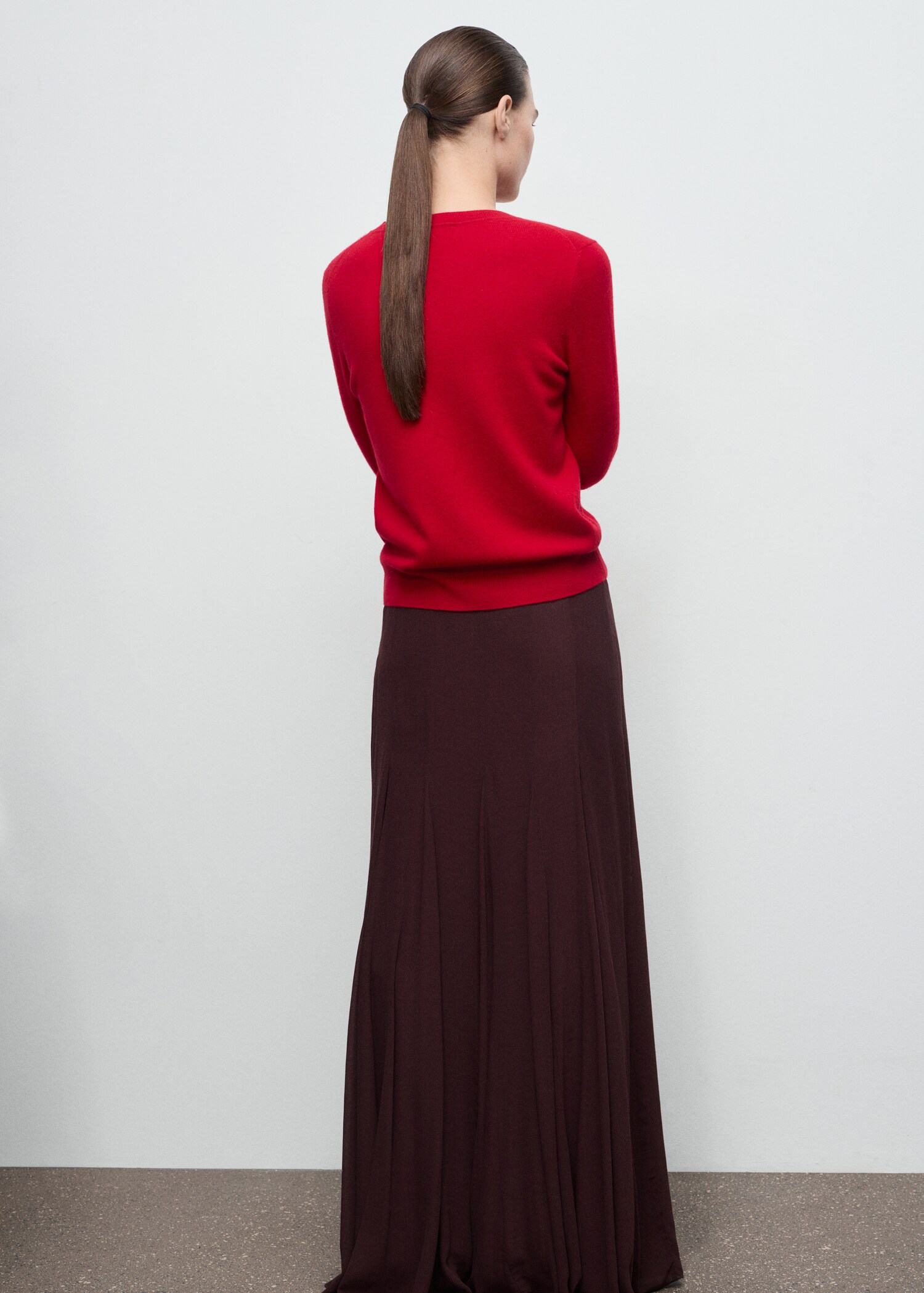 100% cashmere sweater - Reverse of the article