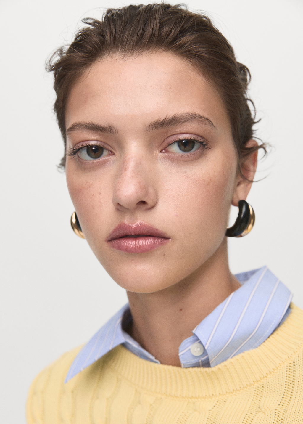 Braided knitted sweater