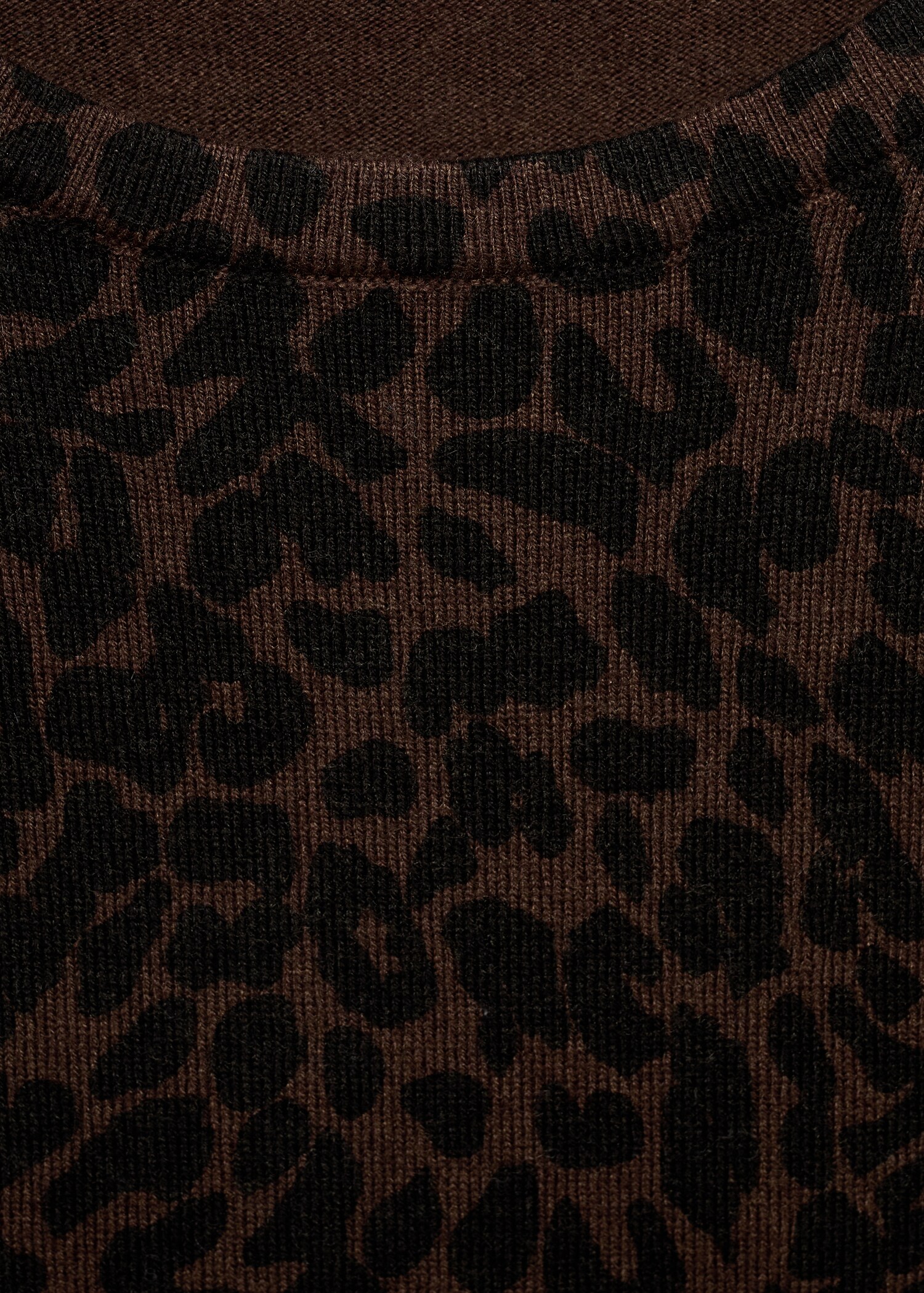 Ribbed leopard-print sweater - Details of the article 8