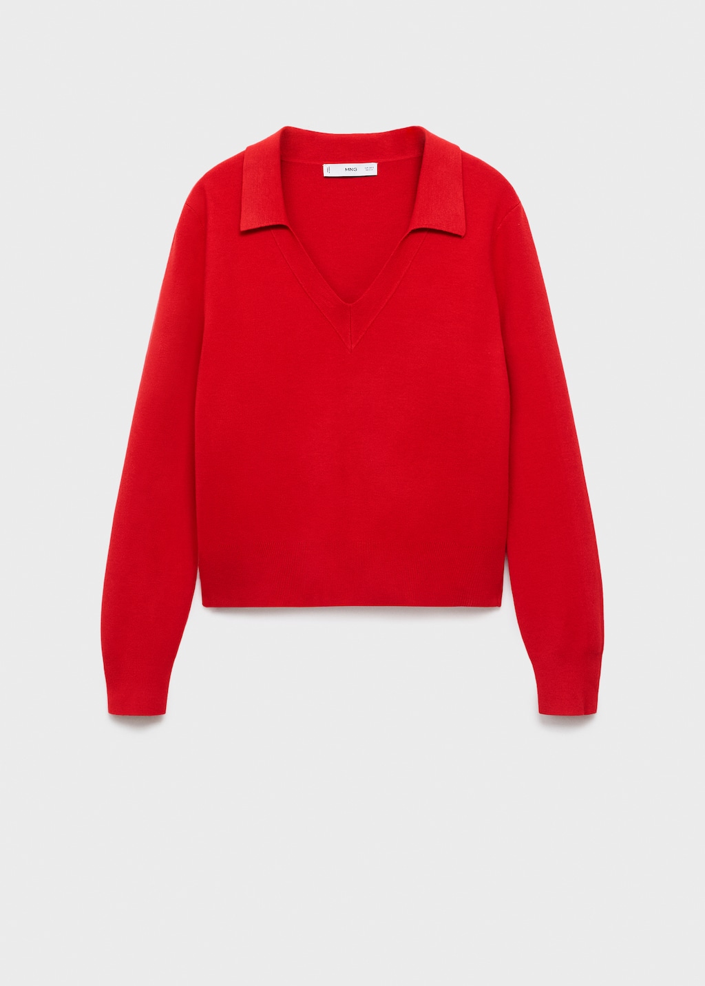 Mango Fine-knit V-neck sweater