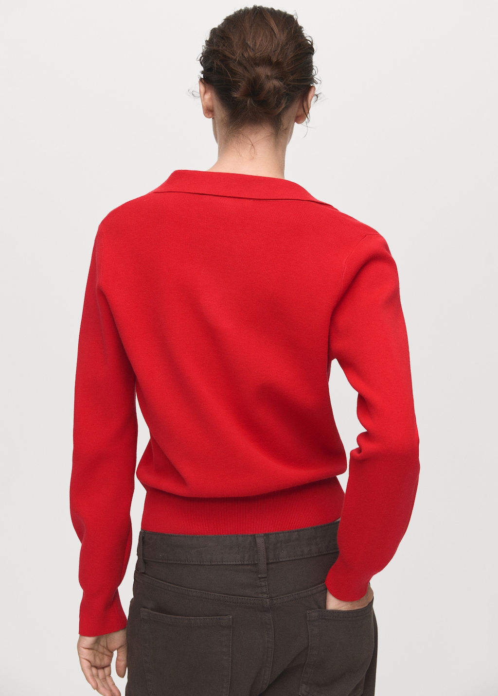 Mango Fine-knit V-neck sweater