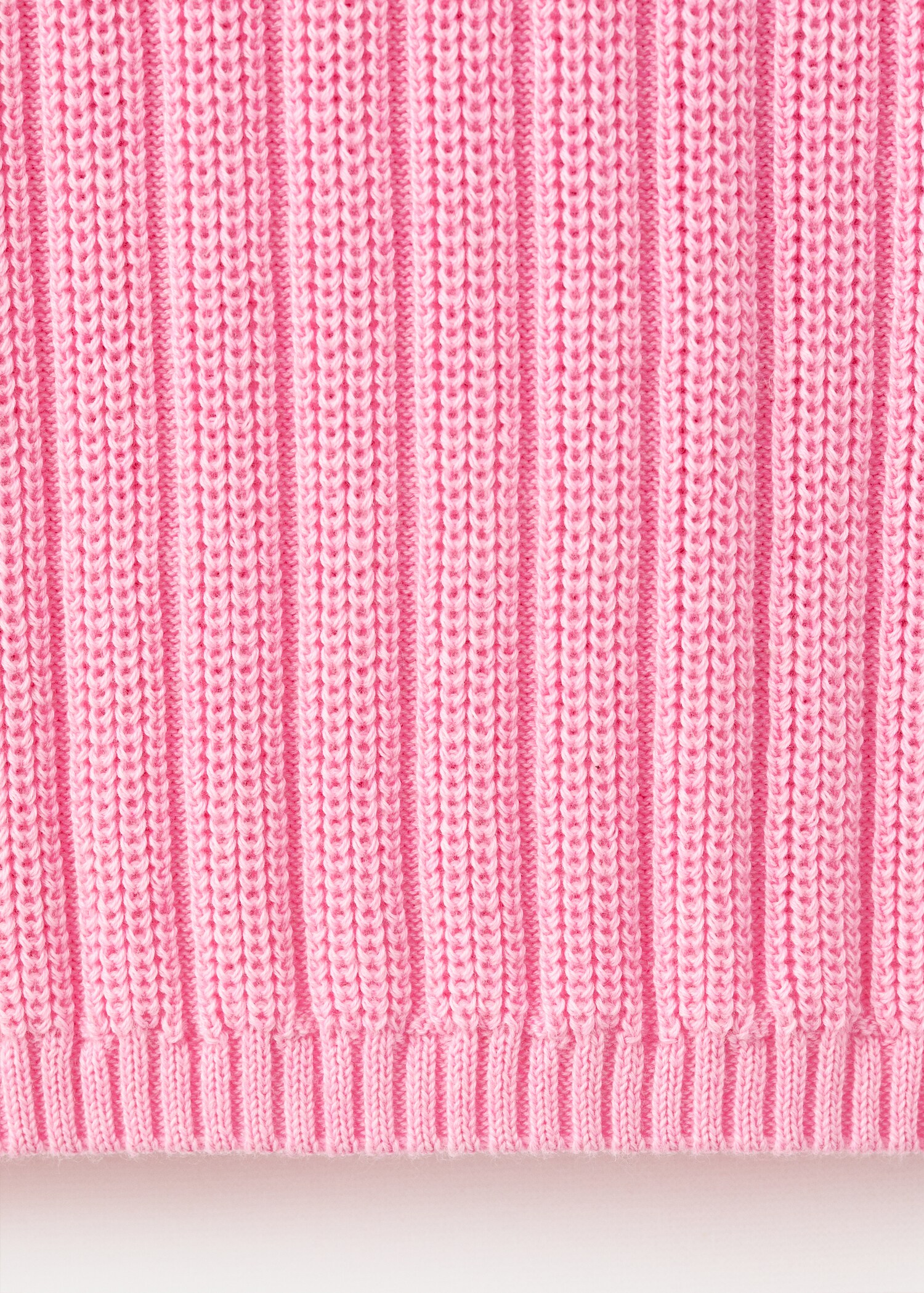 Jersey canalé cuello polo - Detalle del artículo 0