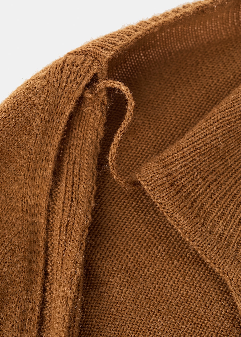 Sweater with cardigan-style detailing