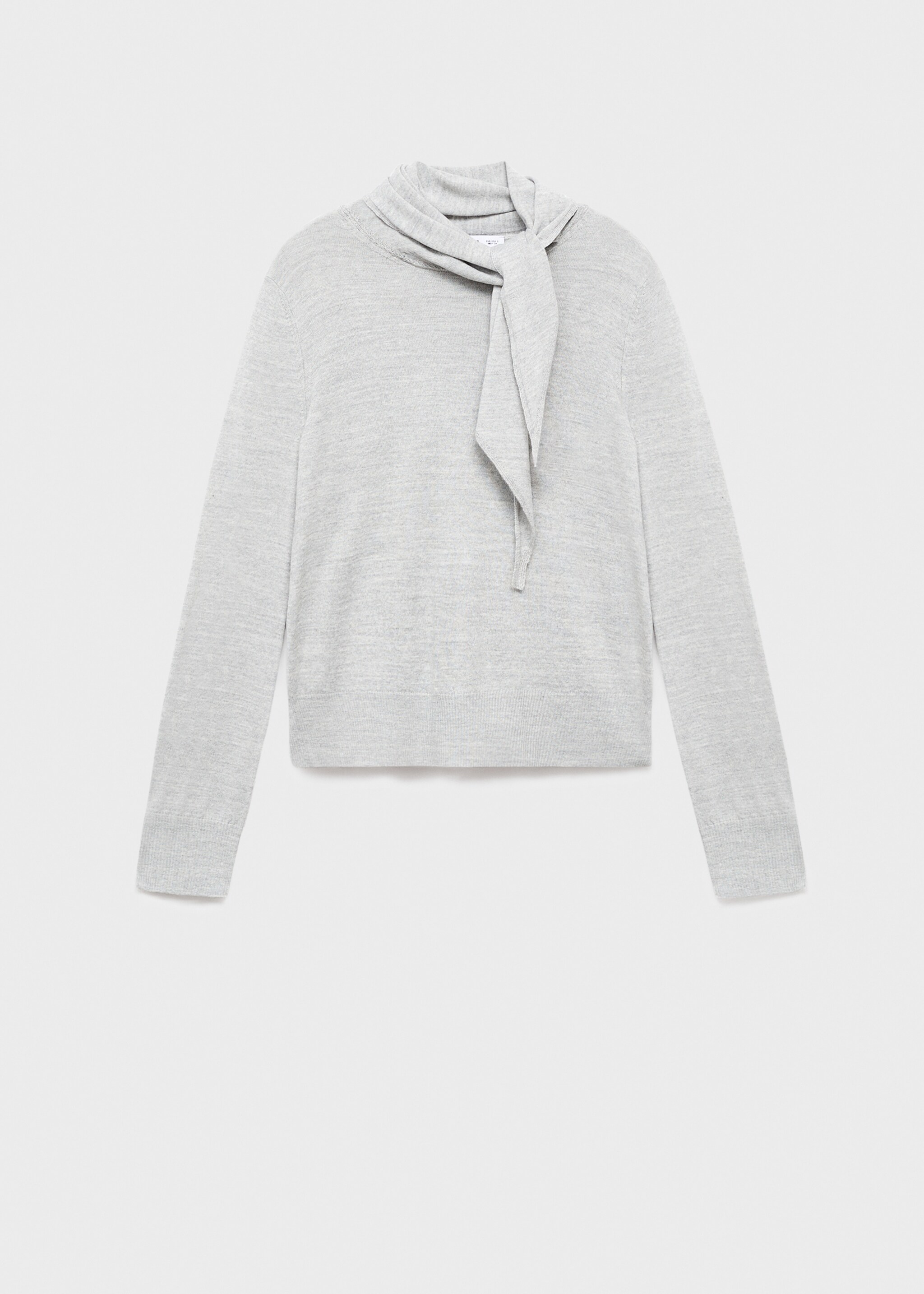 Knotted turtleneck sweater - Article without model, Grey. Ref: 17005837-00.