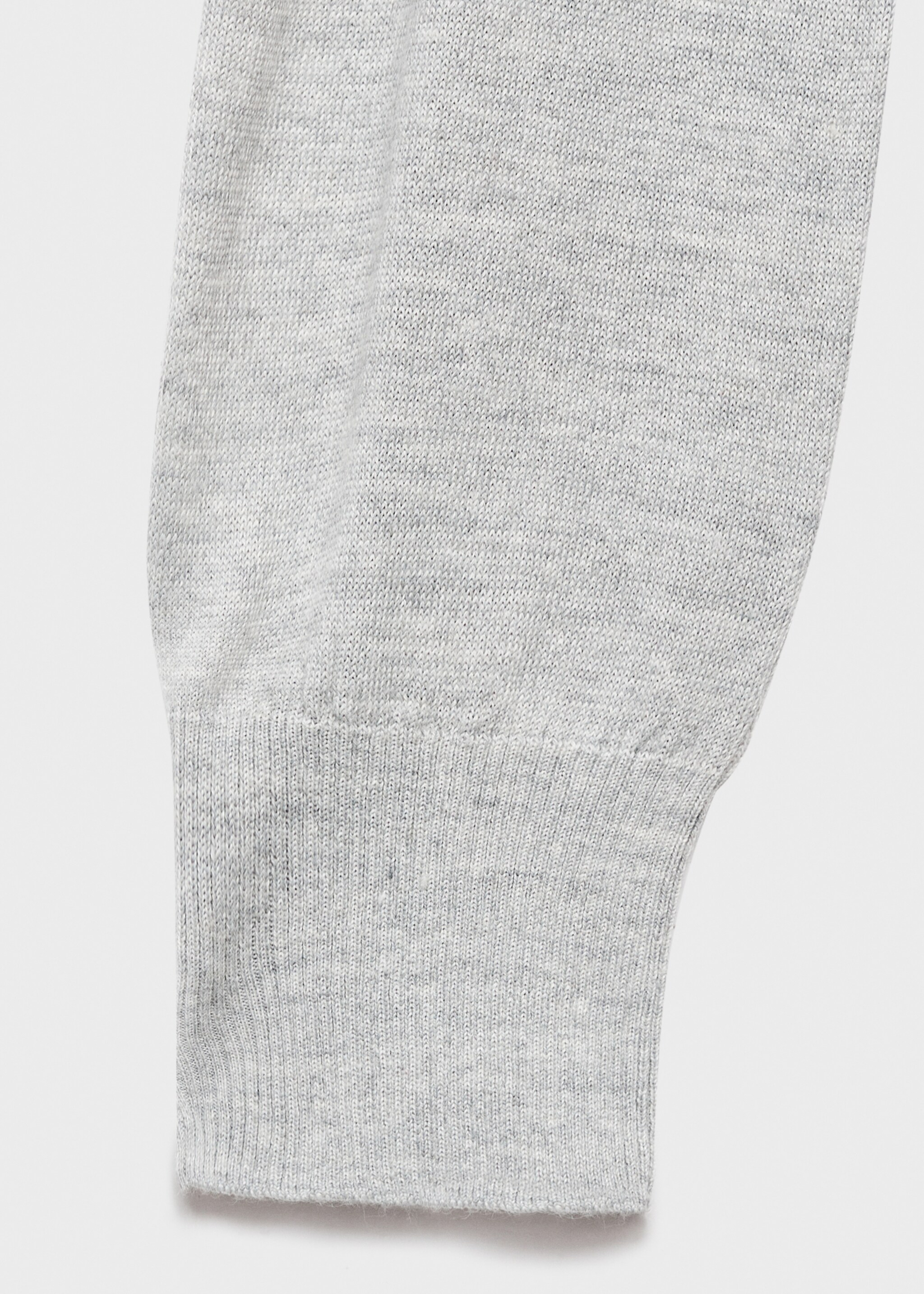 Knotted turtleneck sweater - Details of the article 0, Grey. Ref: 17005837-00.