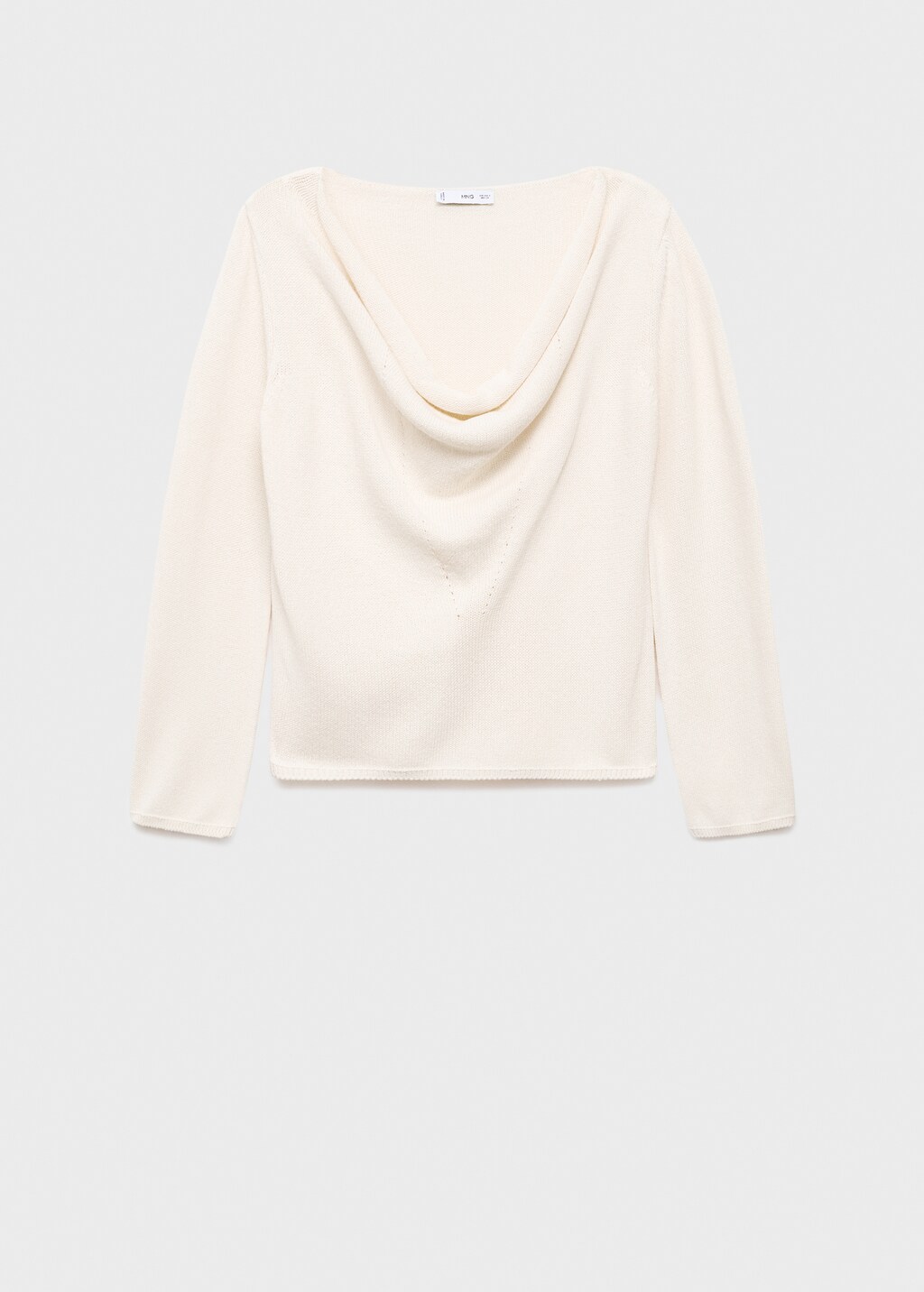 Draped-neck sweater