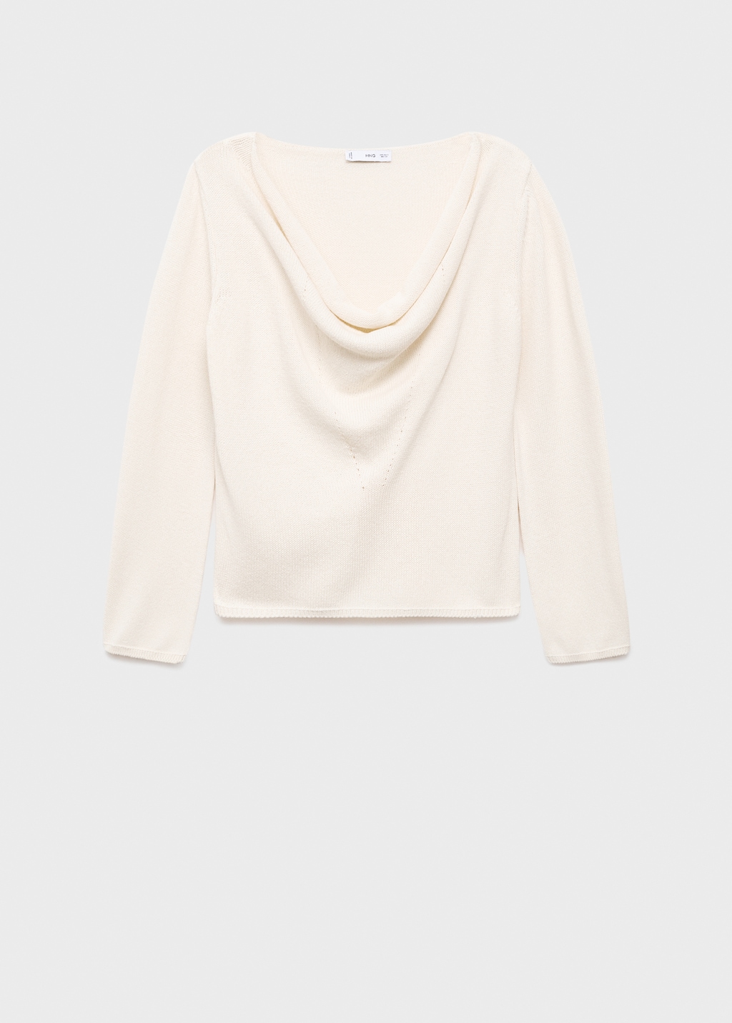 Draped-neck sweater
