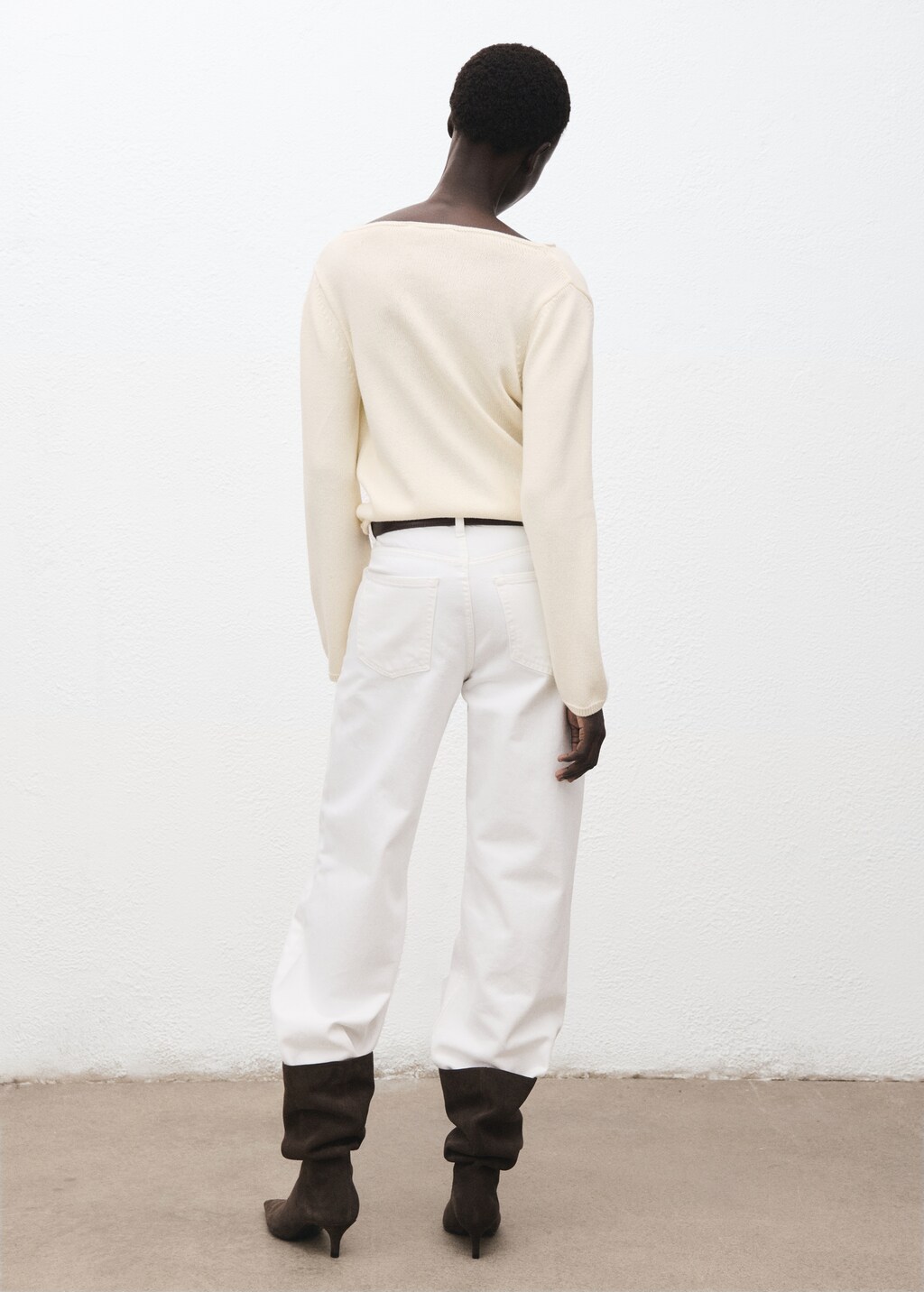 Mango Draped-neck sweater