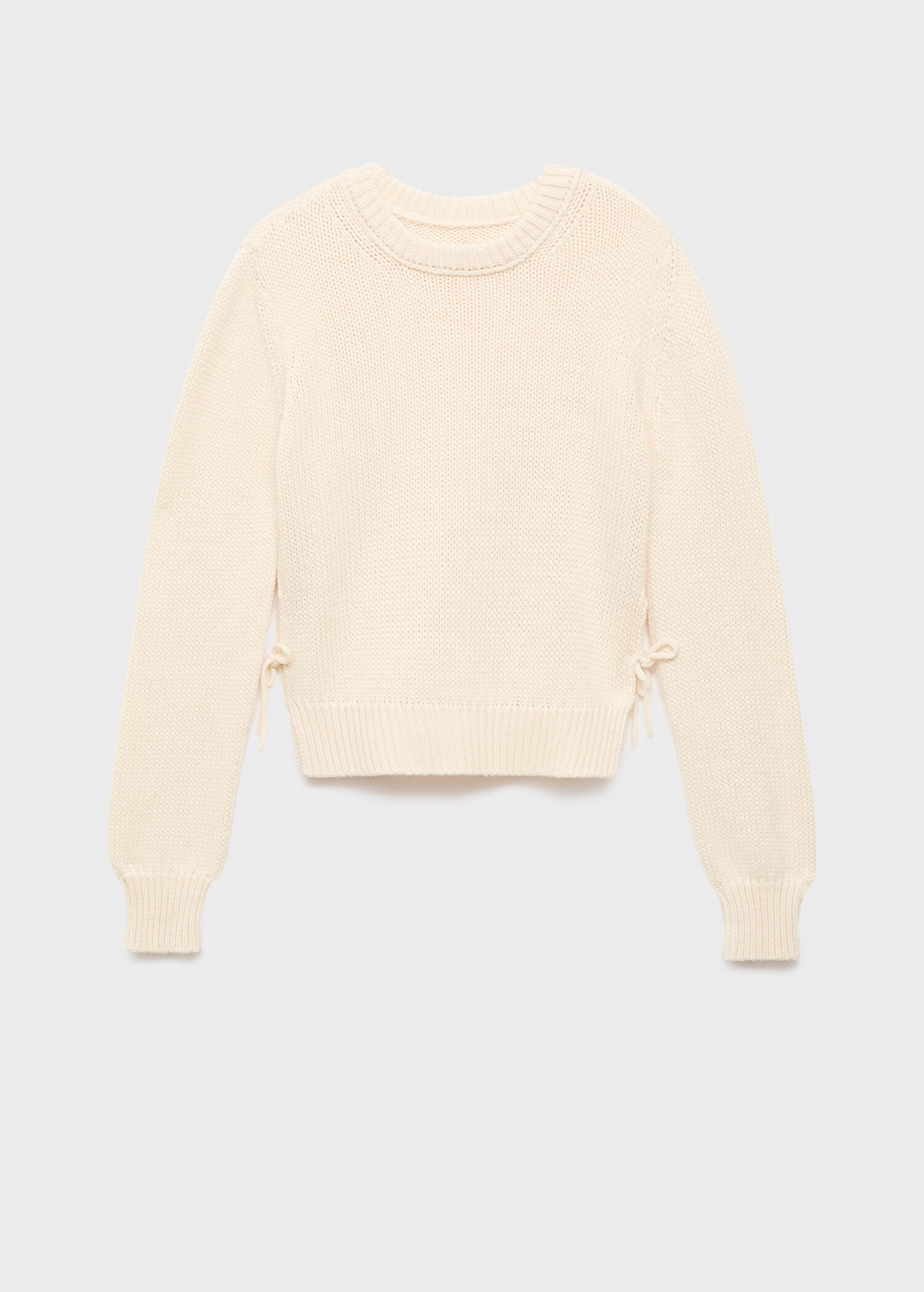 Pullover mit Schlitz und Schleifen - Artikel ohne Model