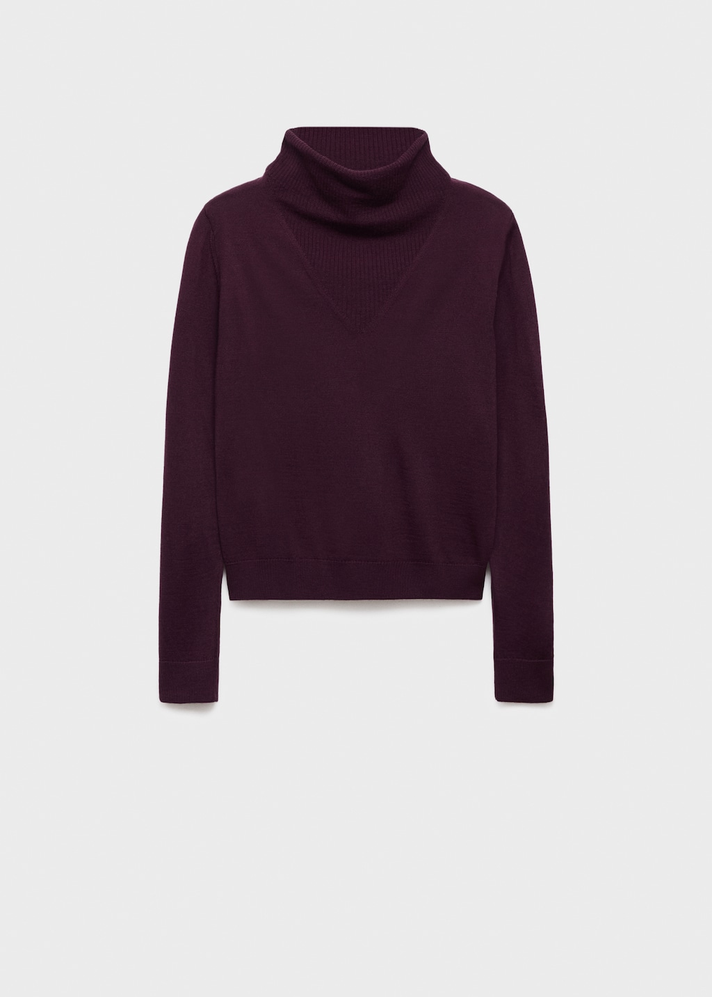 Mango Knitted sweater with draped neck