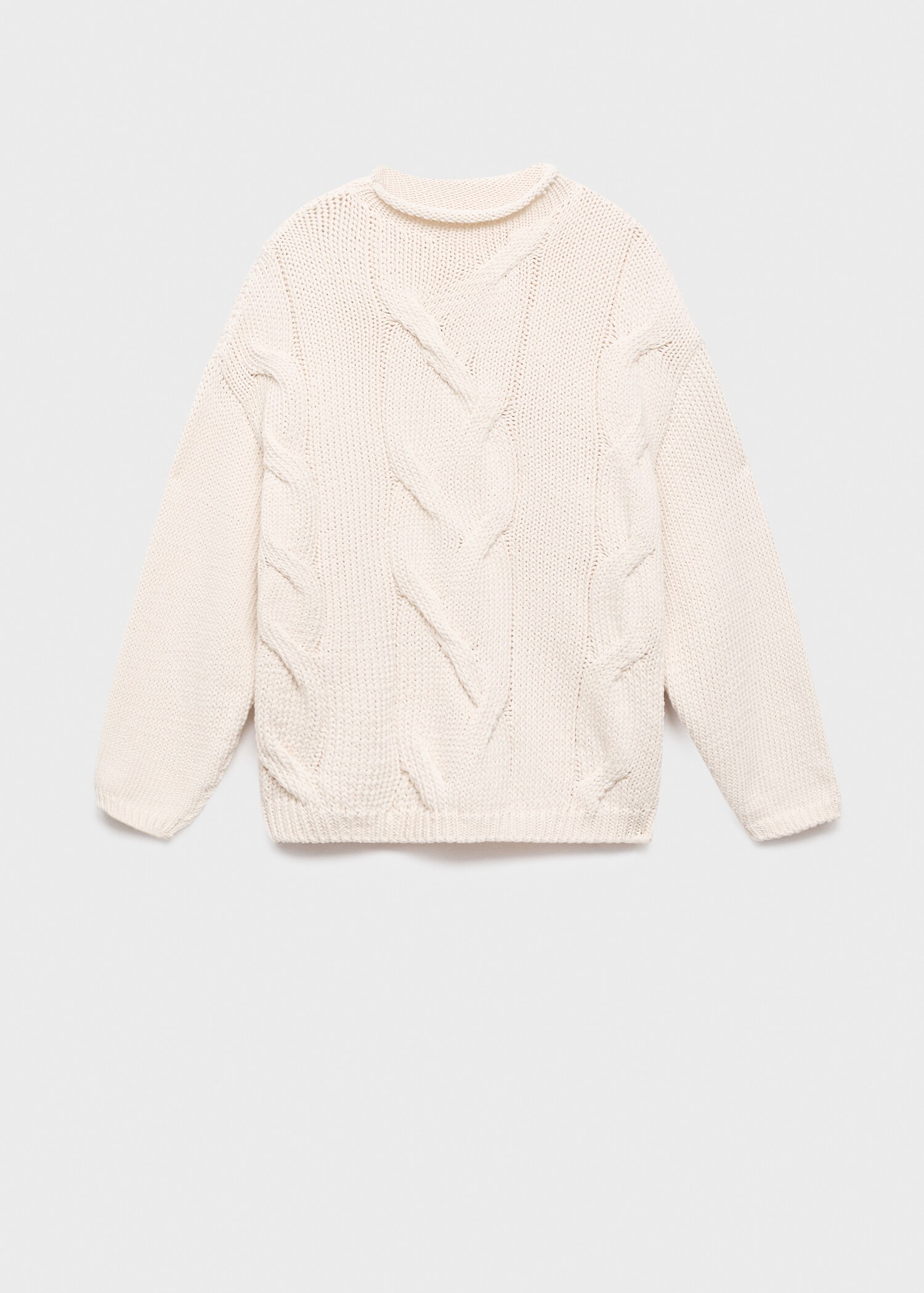 Oversized cable-knit sweater - Article without model