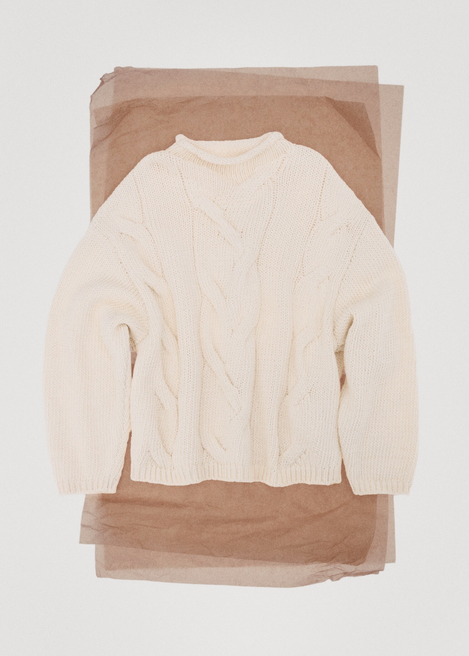 Oversized cable-knit sweater - Details of the article 7