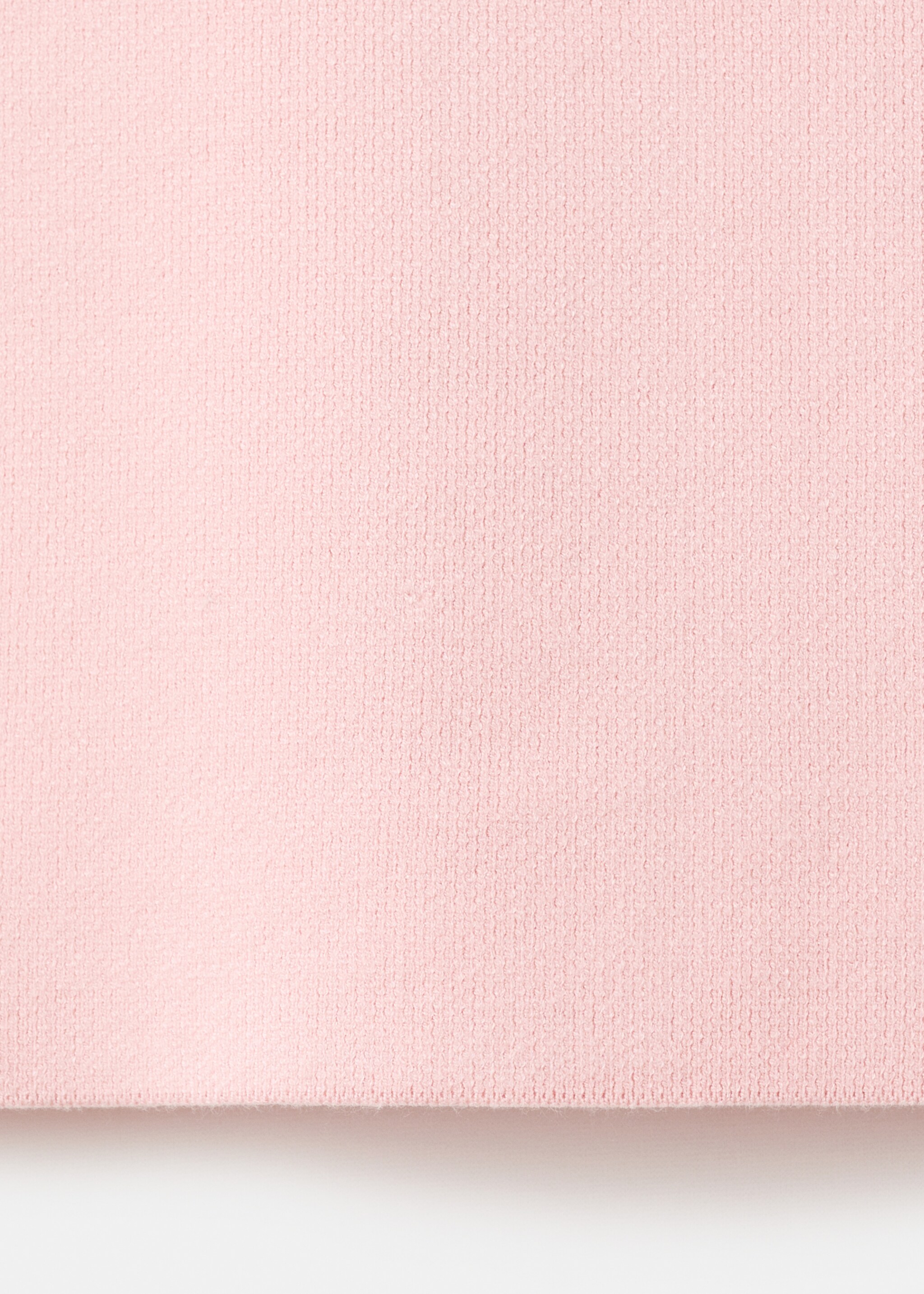 Short-sleeved turtleneck sweater - Details of the article 0, Pink. Ref: 17005852-00.