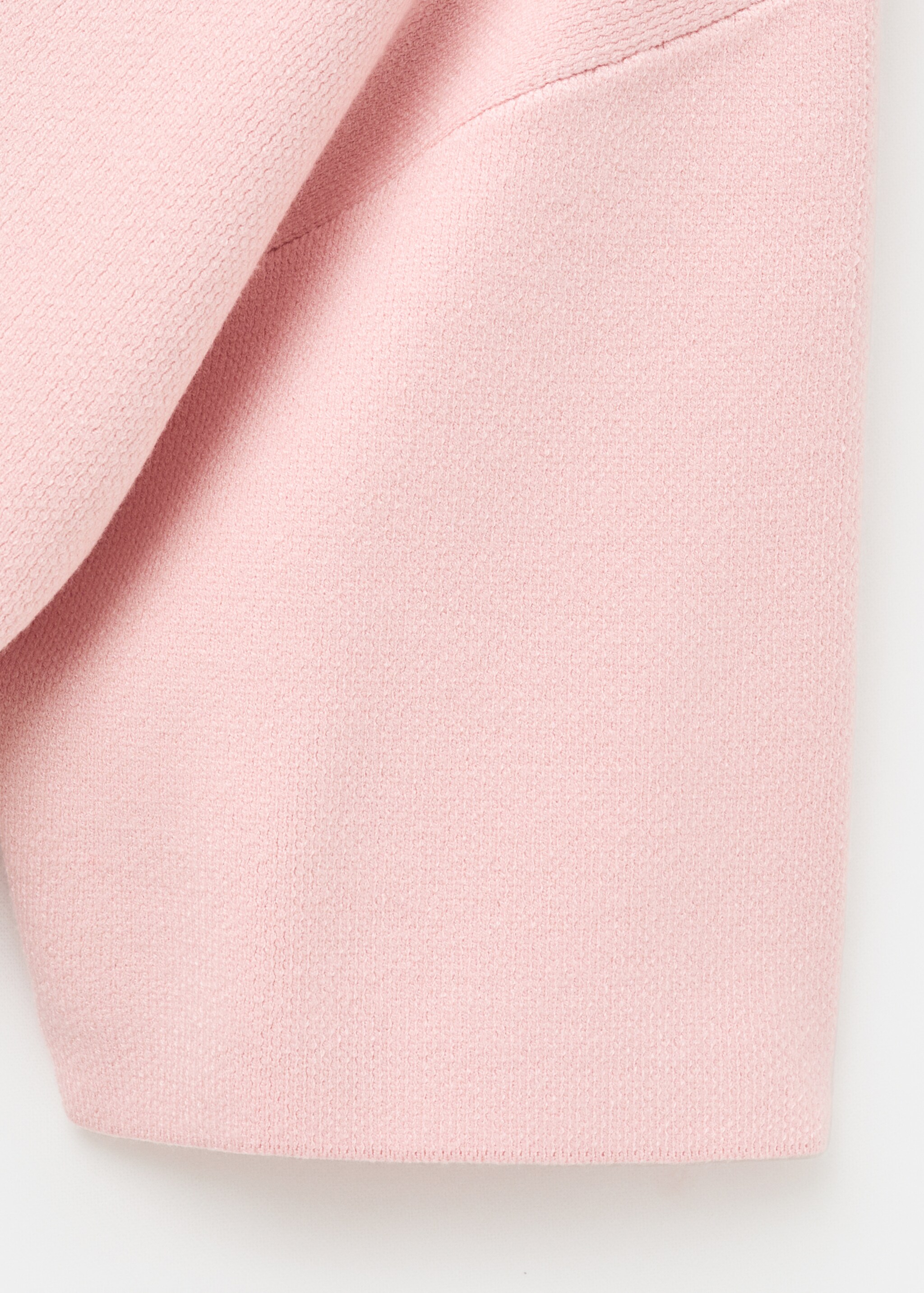 Short-sleeved turtleneck sweater - Details of the article 8, Pink. Ref: 17005852-00.