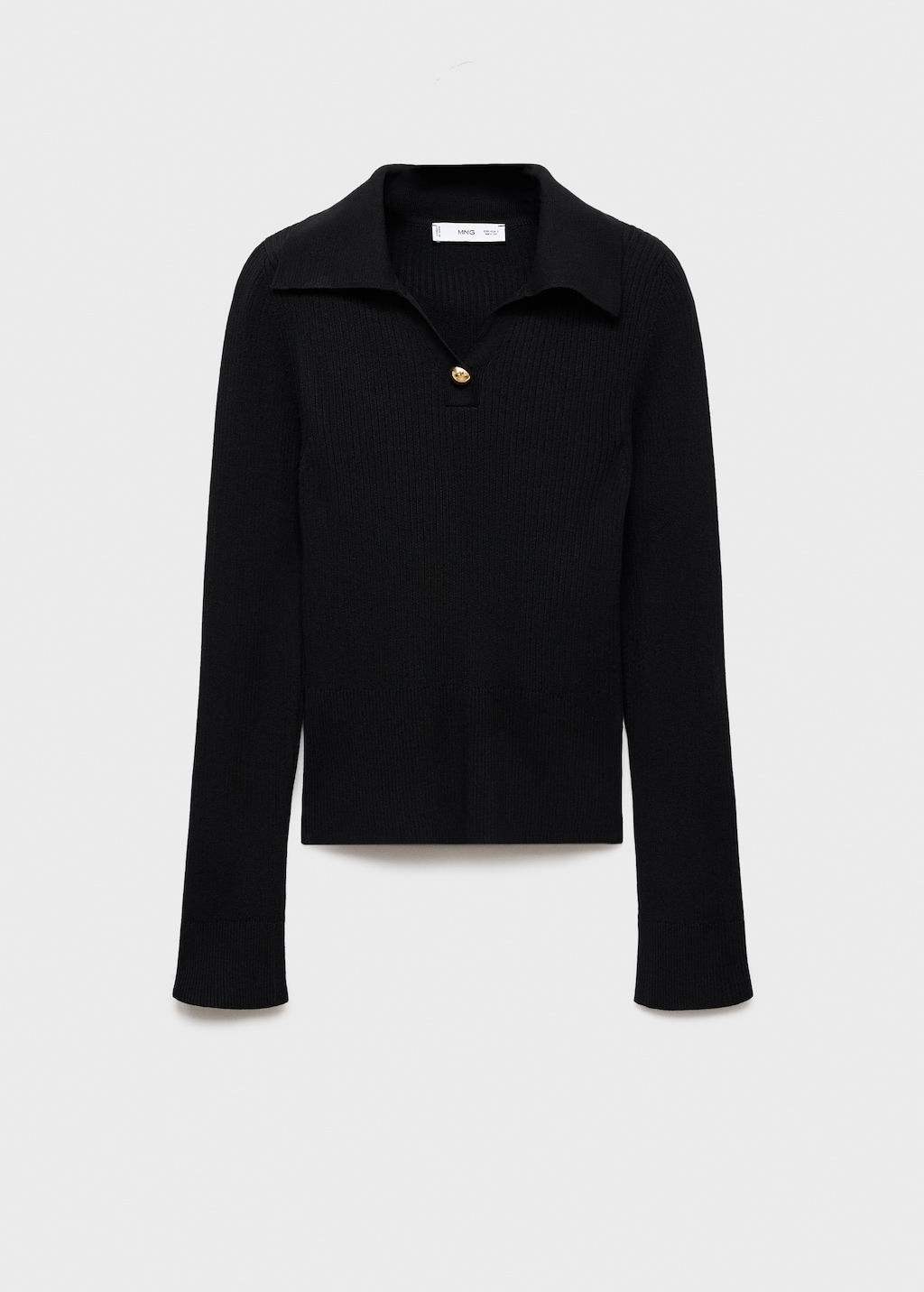 Mango Ribbed sweater with jewel button thumbnail