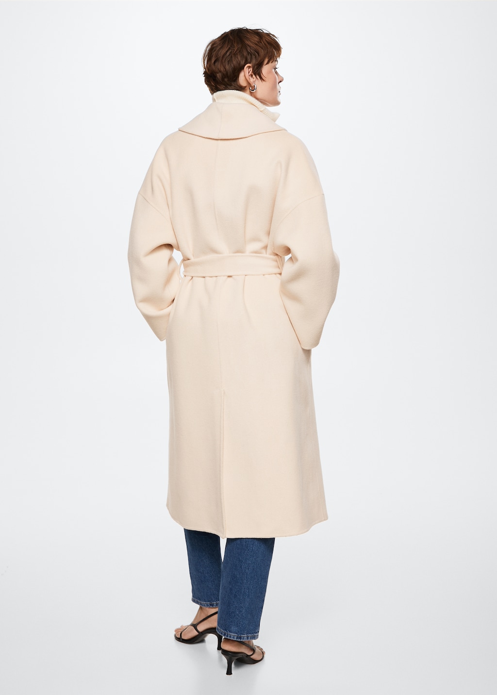 Belt handmade coat Women MANGO Azerbaijan