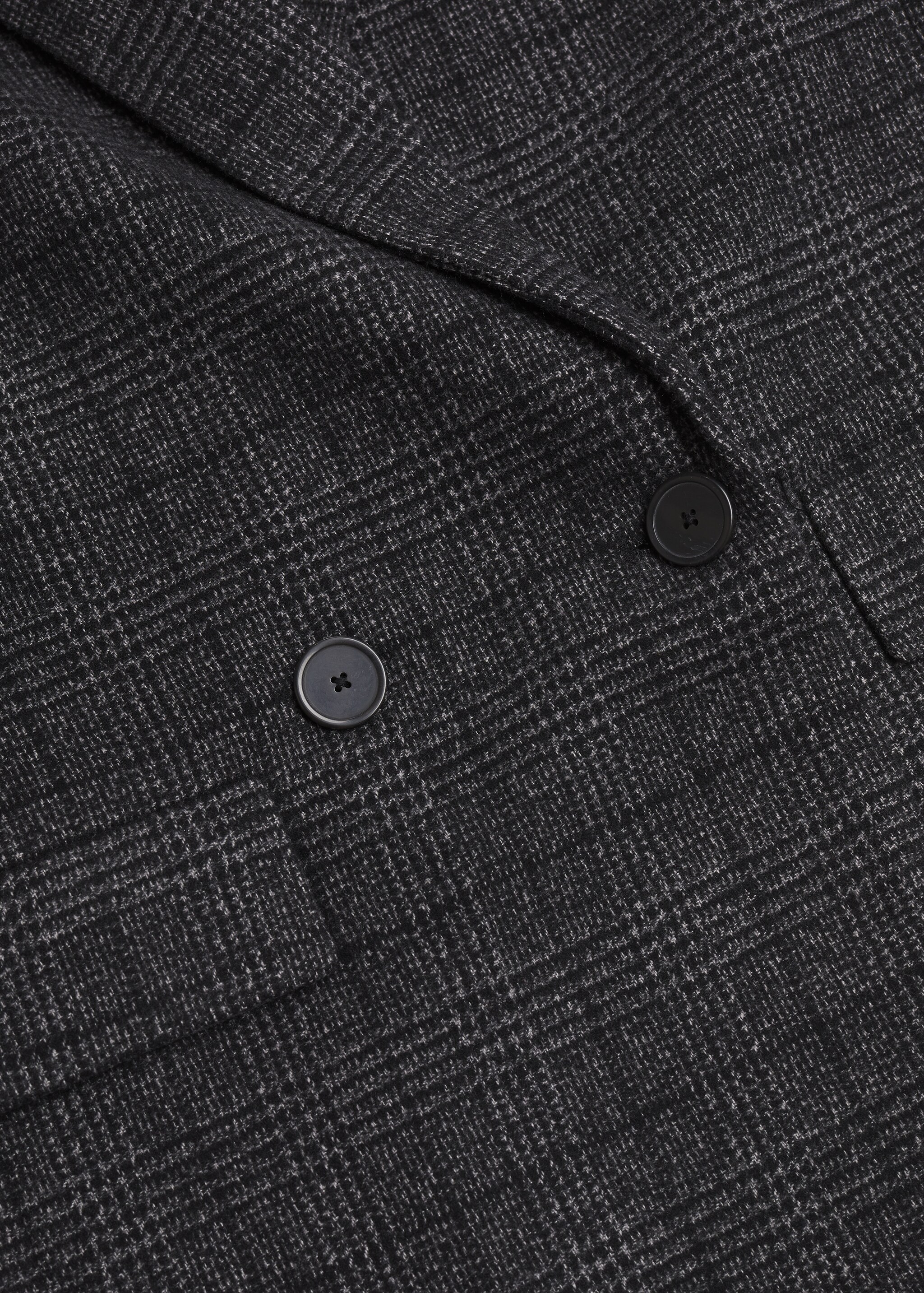 Двубортное пальто из шерсти - Деталь изделия 8