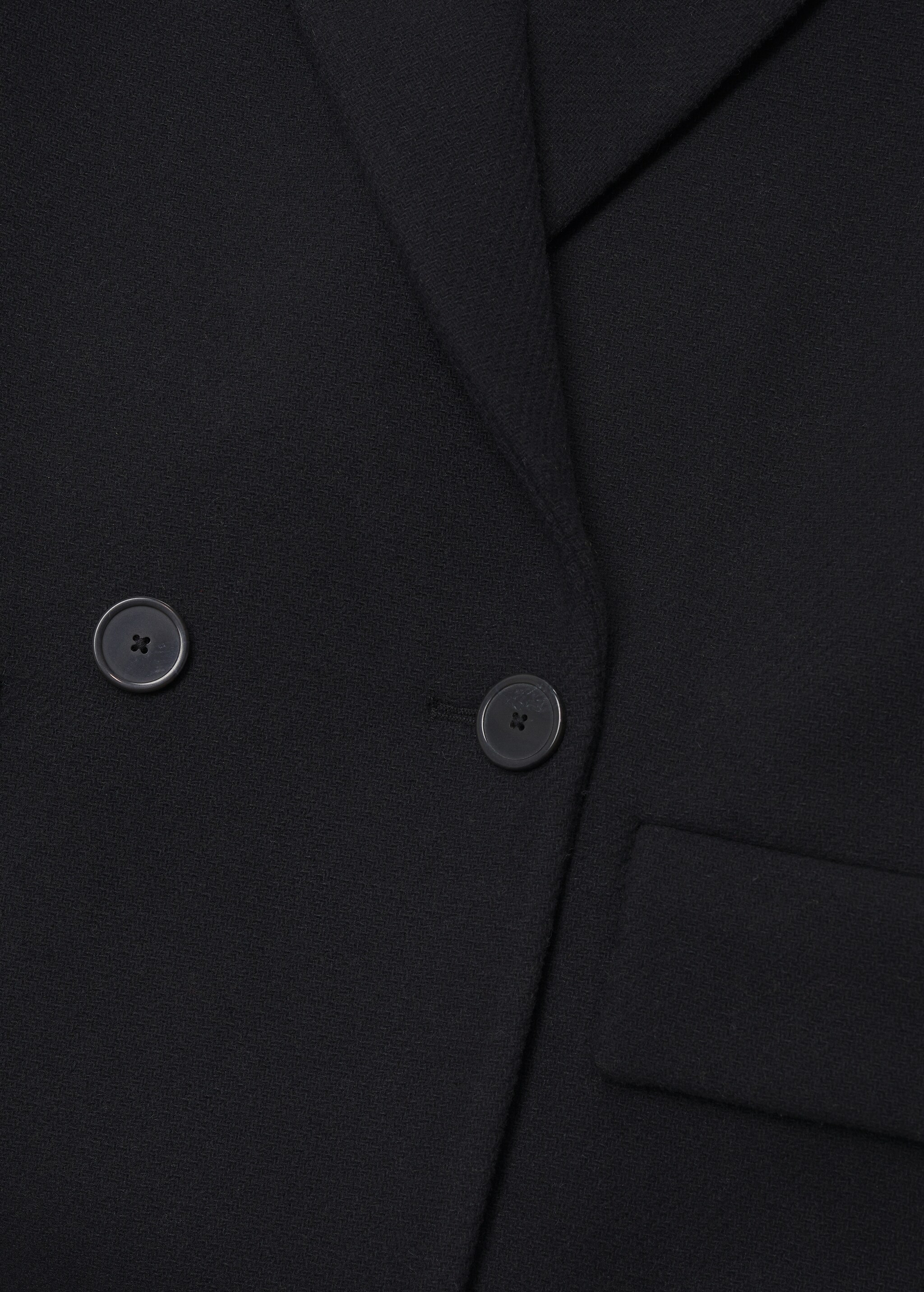 Двубортное пальто из шерсти - Деталь изделия 8