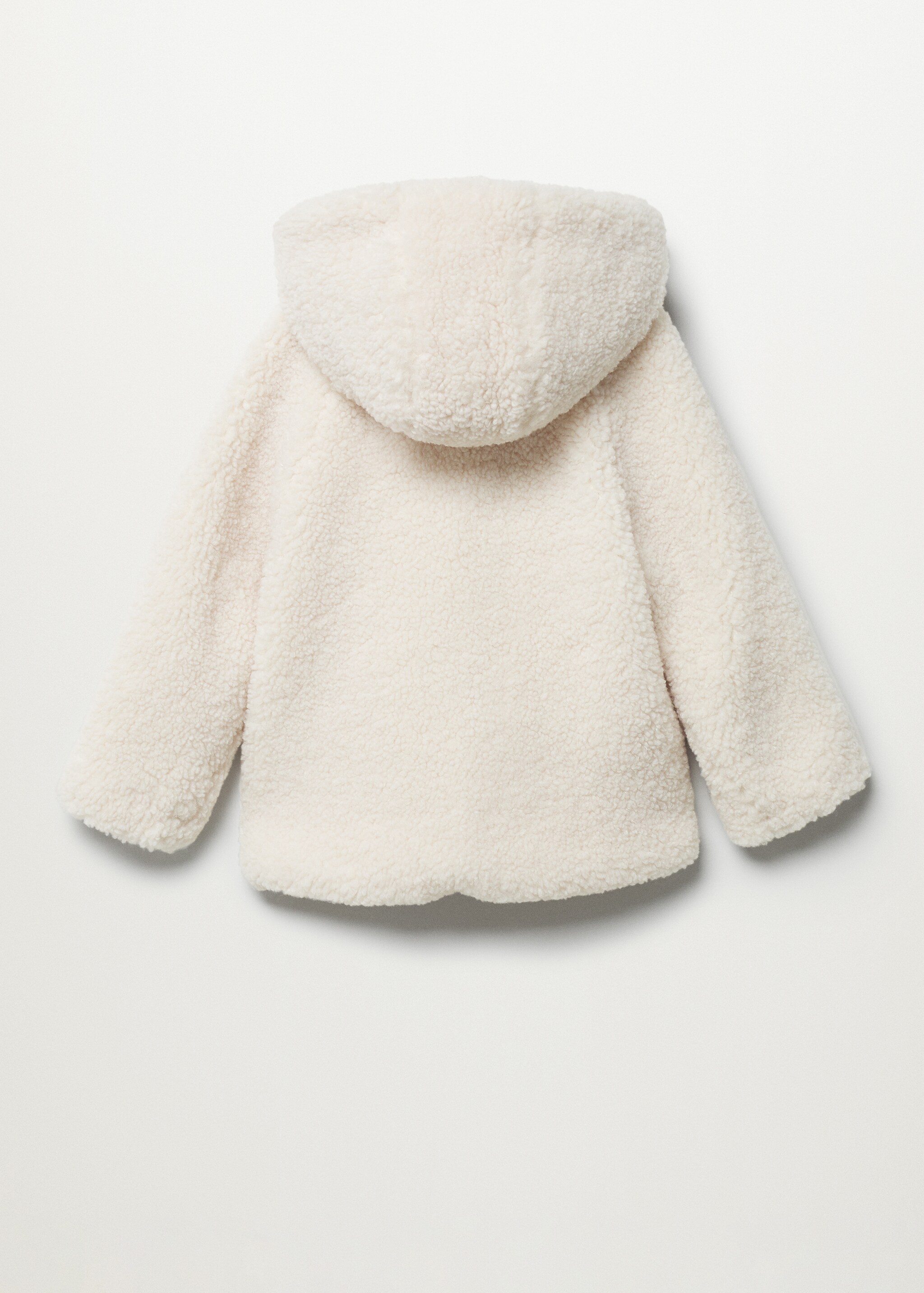 Shearling-effect hooded coat - Reverse of the article