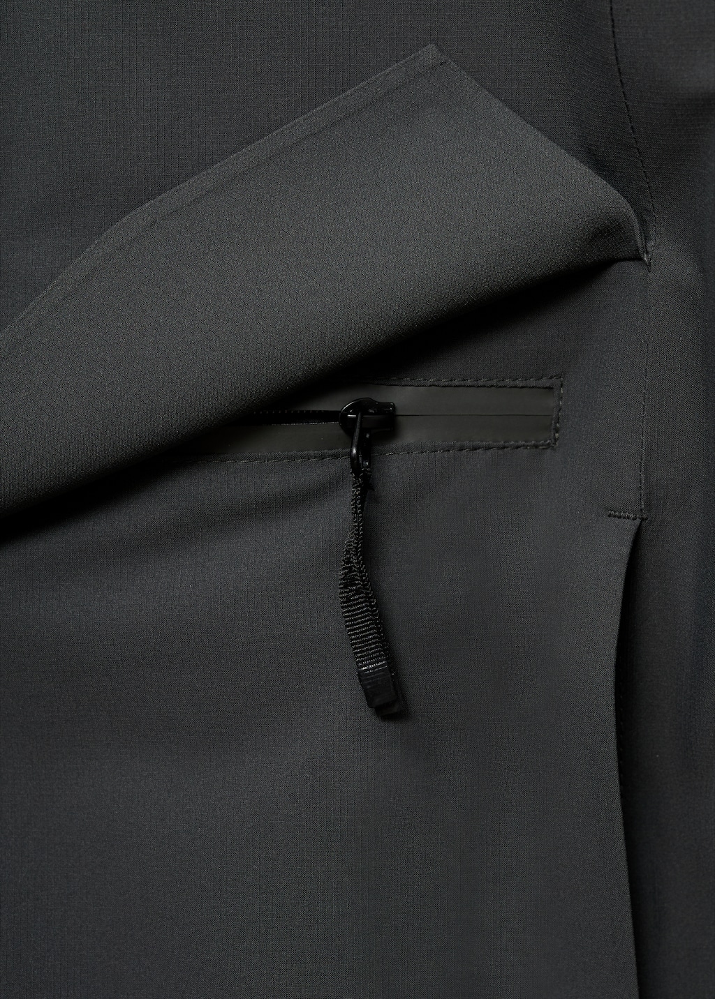 Water-repellent hooded jacket