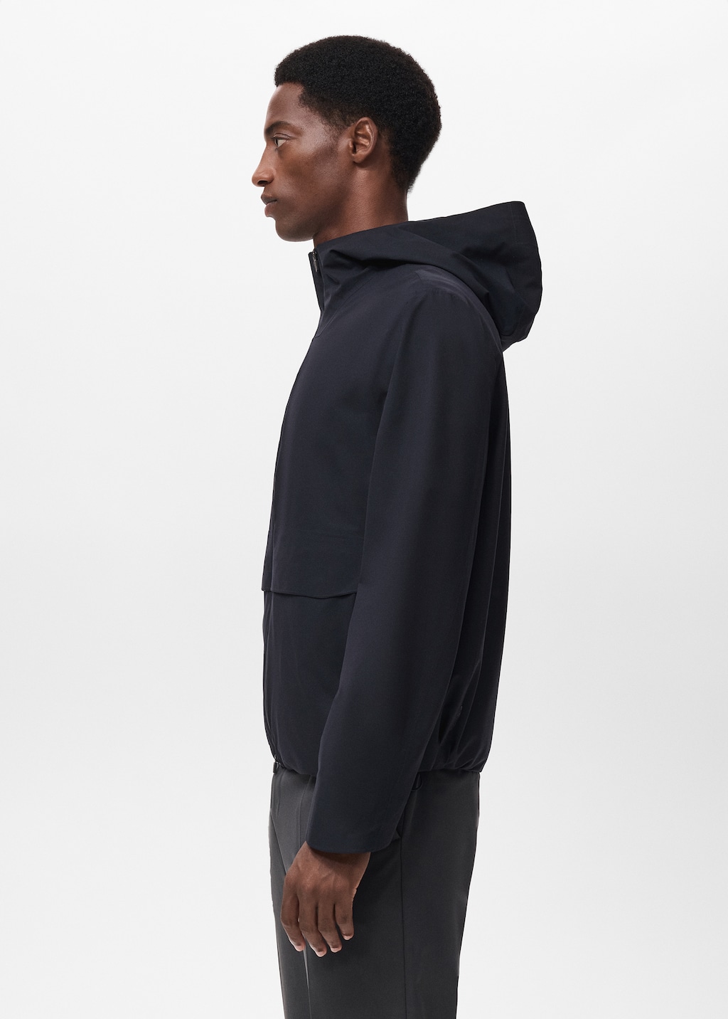 Water-repellent hooded jacket | MANGO Curaçao