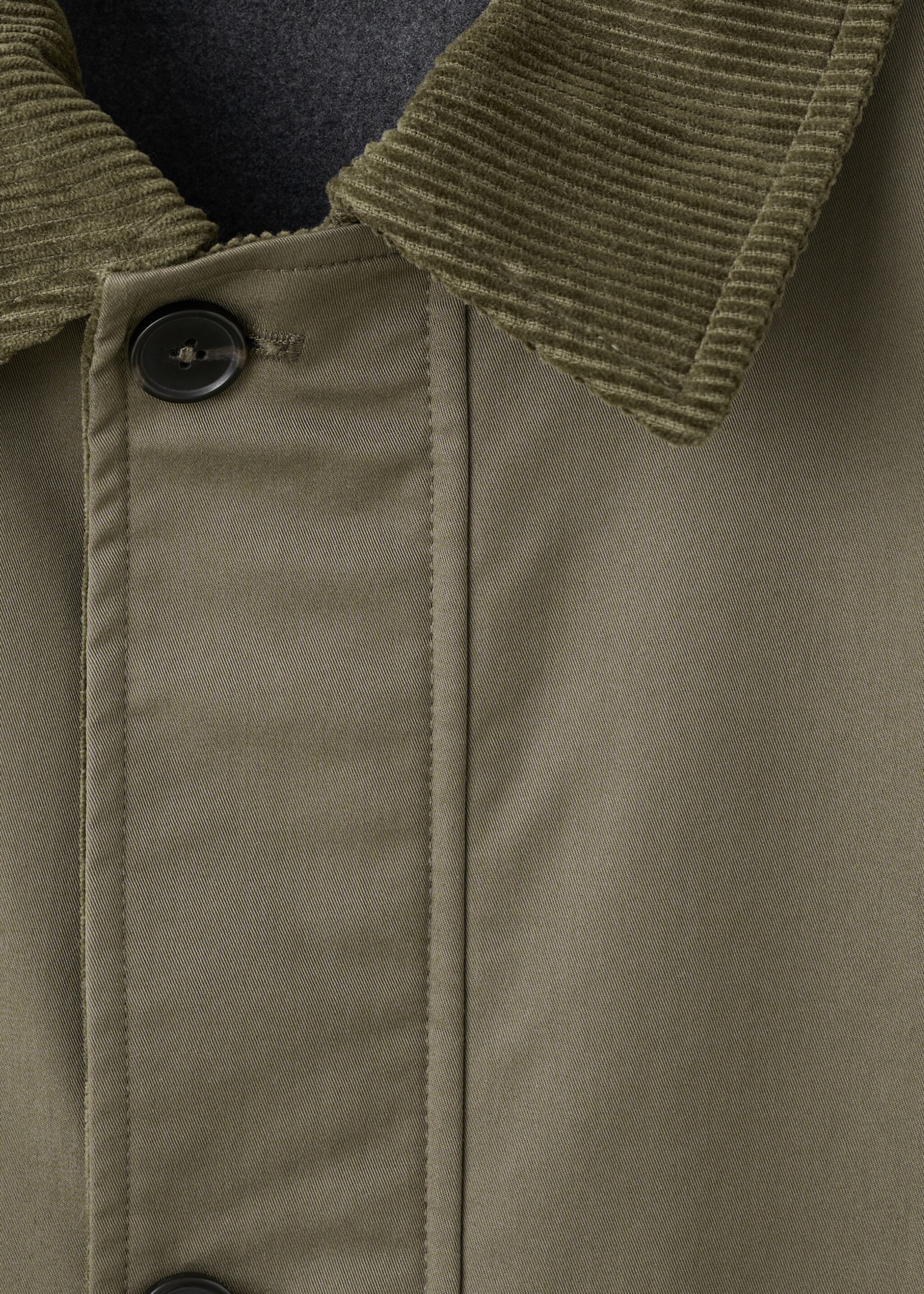 Veste mac - Détail de l'article 8, Olive. Ref: 17005973-00.