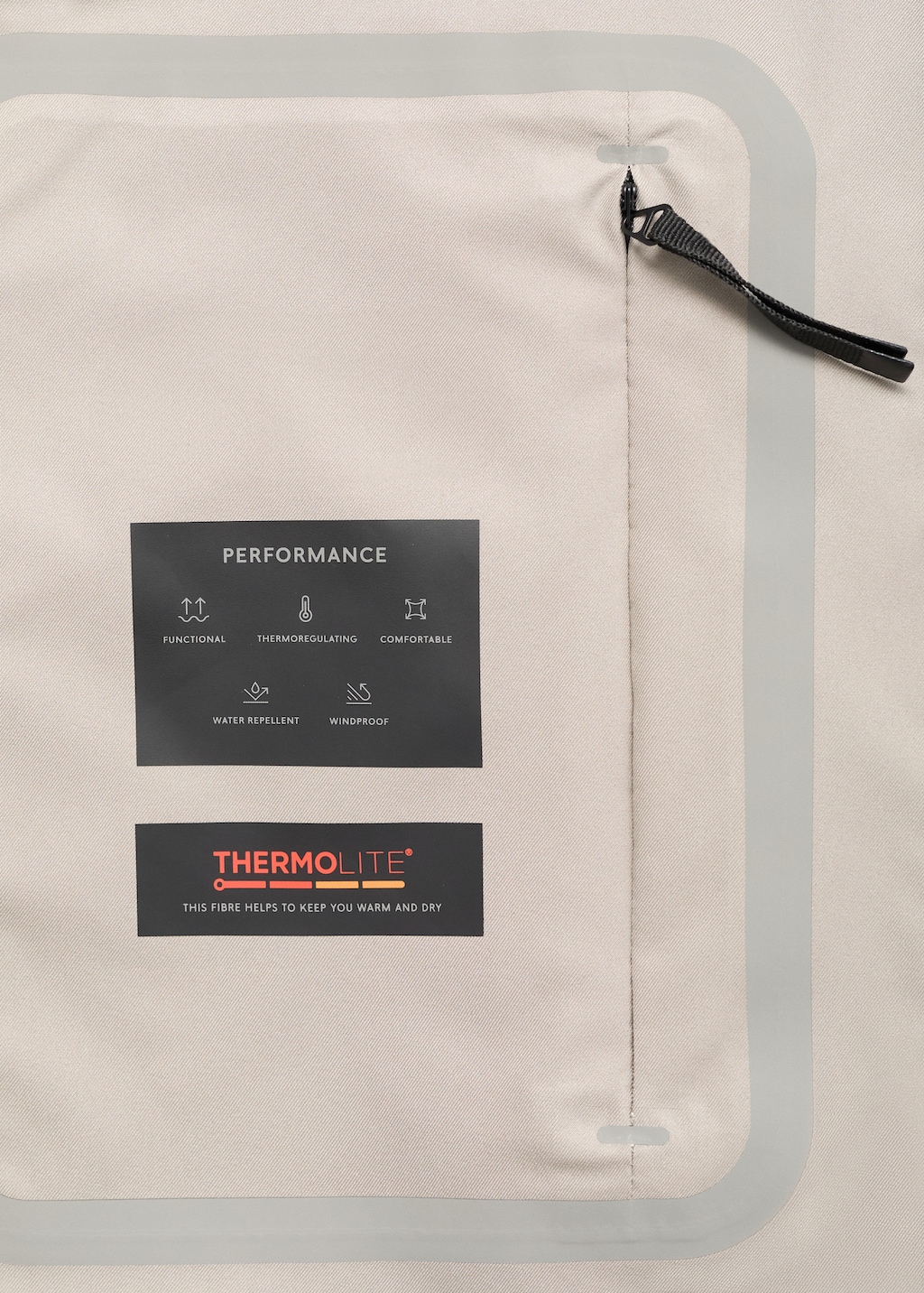 Packable water-repellent bomber jacket