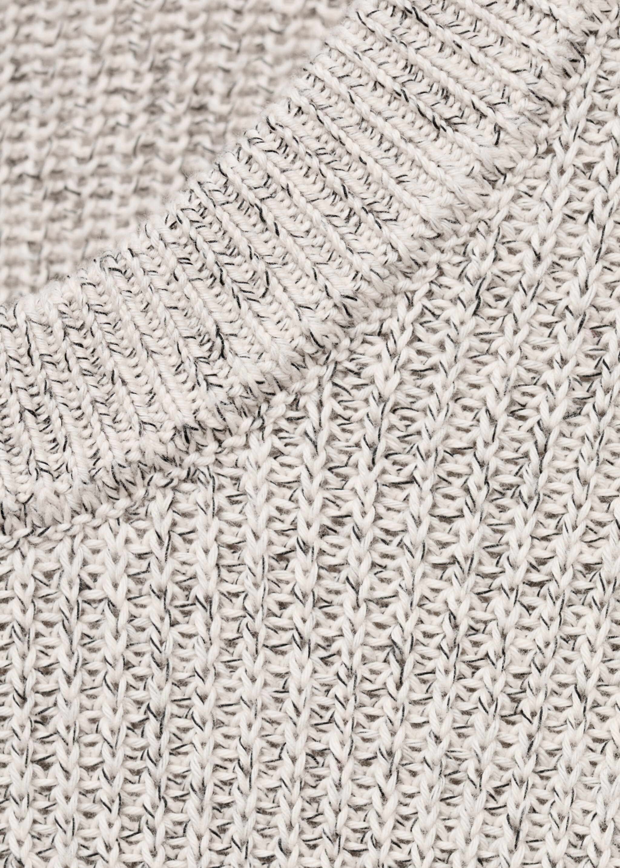 Pull-over 100 % coton maille - Détail de l'article 8, Blanc cassé. Ref: 17005978-00.
