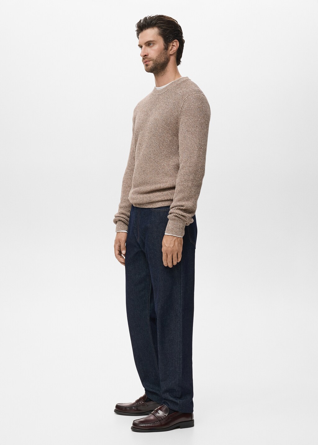 100% cotton specked sweater