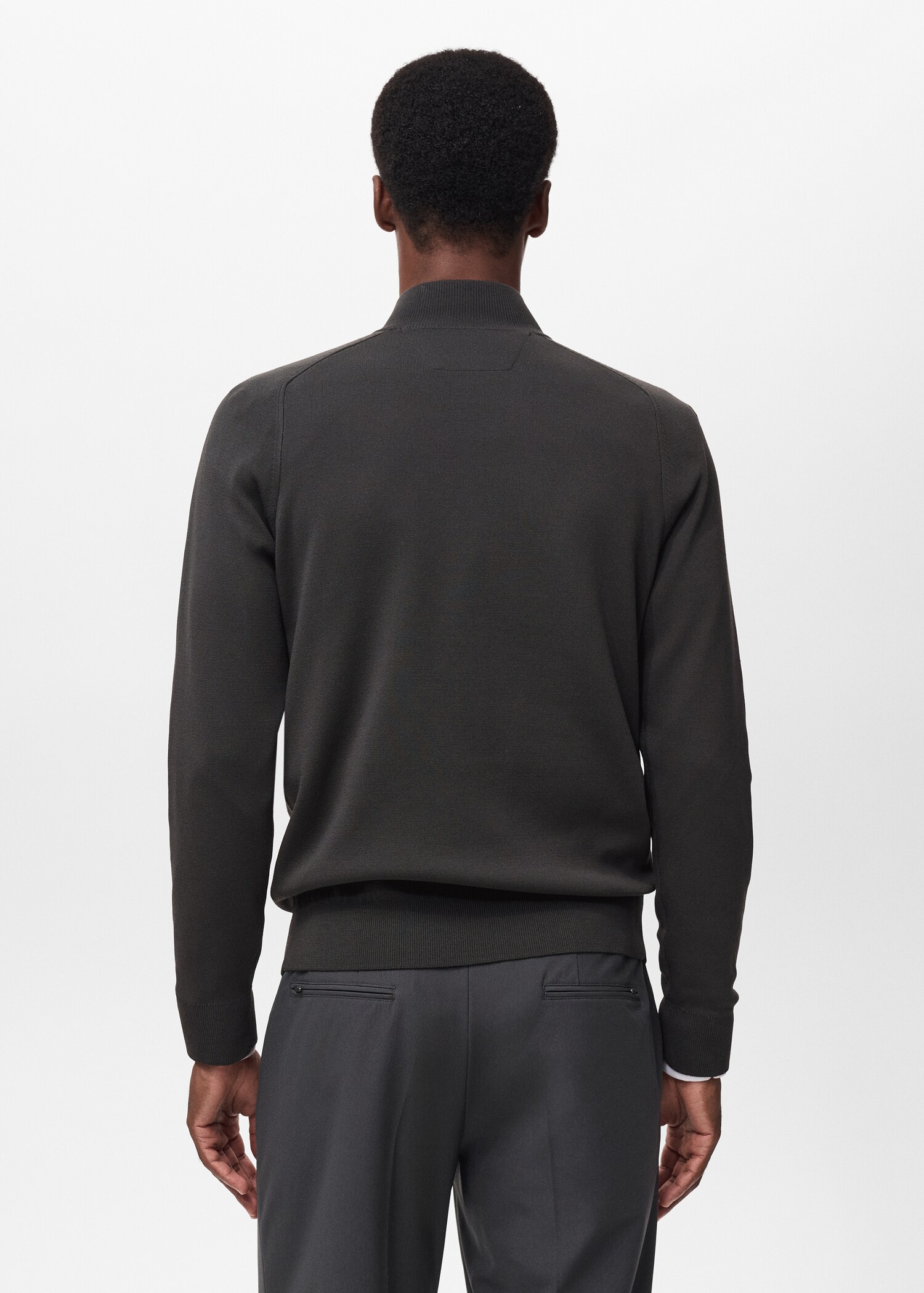 Breathable zip-neck sweater - Reverse of the article