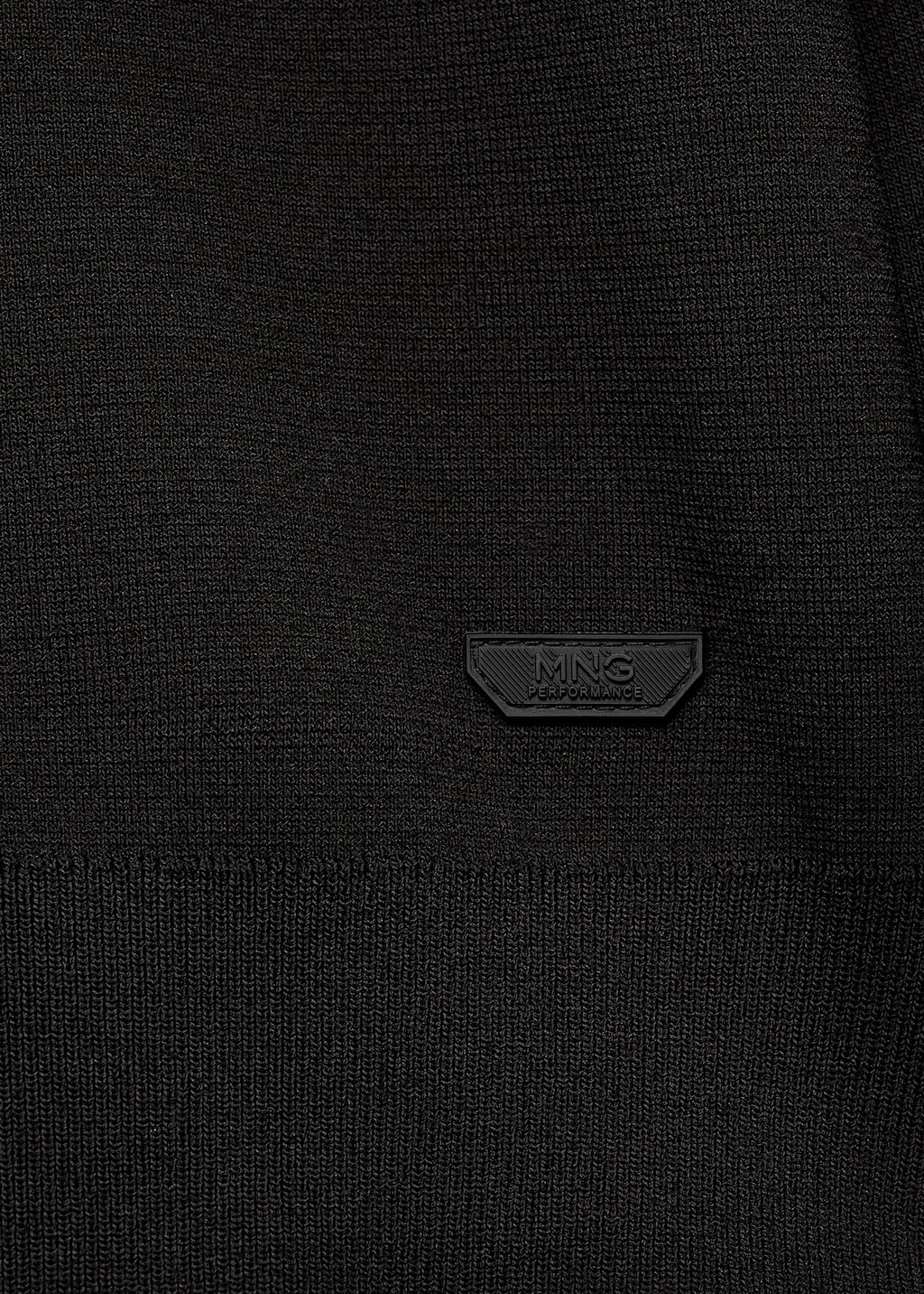 Breathable zip-neck sweater