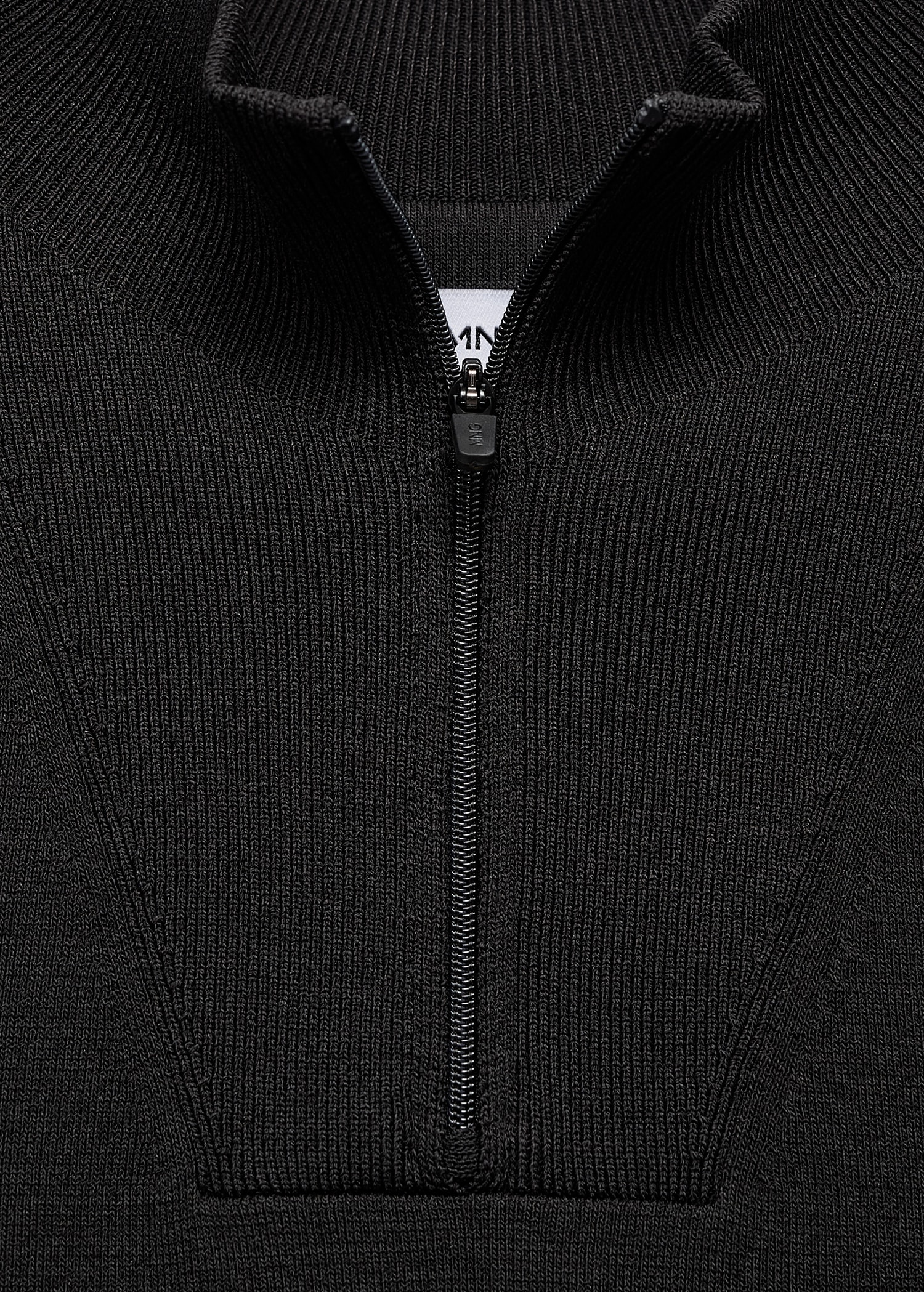 Breathable zip-neck sweater - Main Image