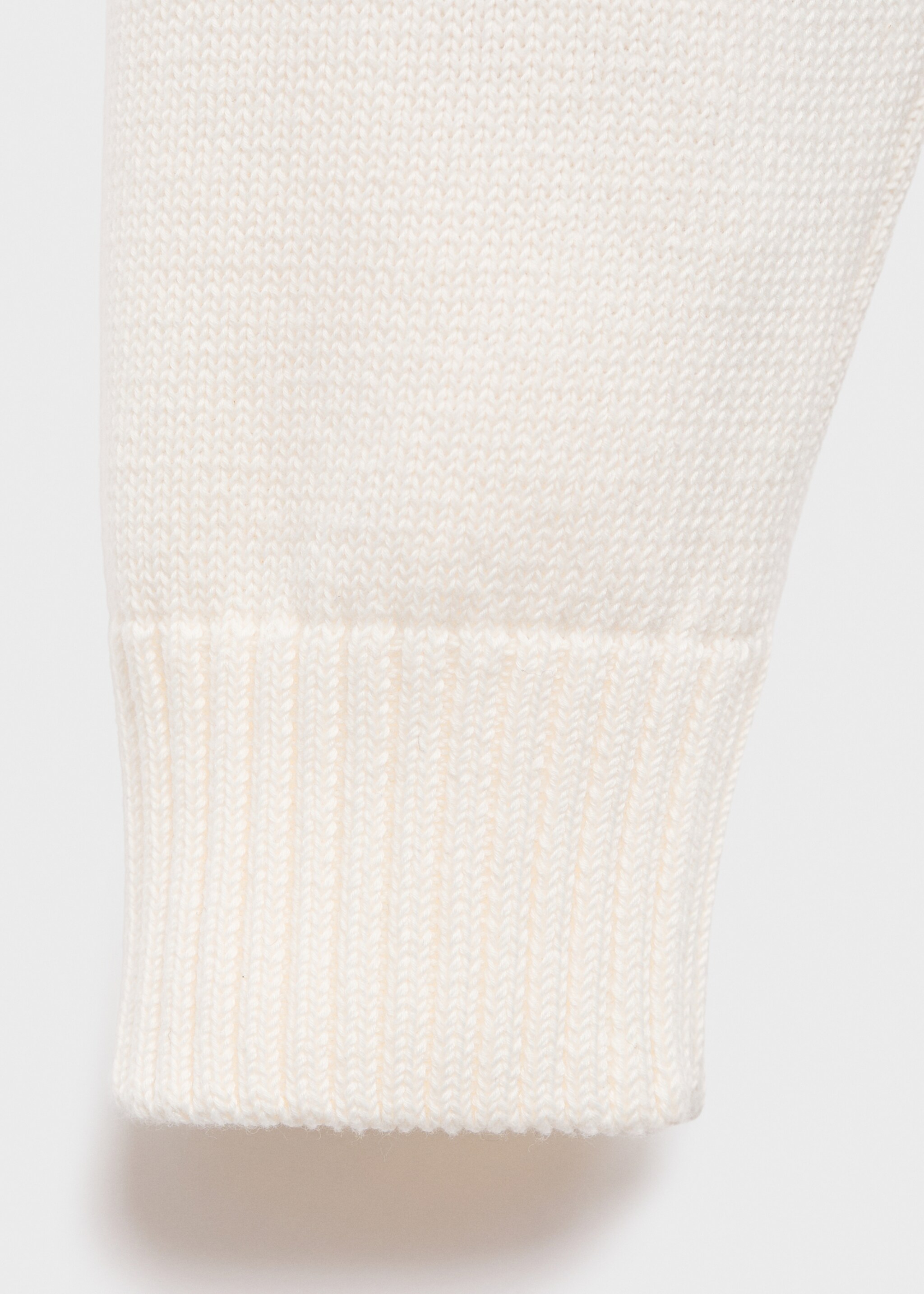 Fine ribbed-knit sweater - Details of the article 0, Off White. Ref: 17005980-00.