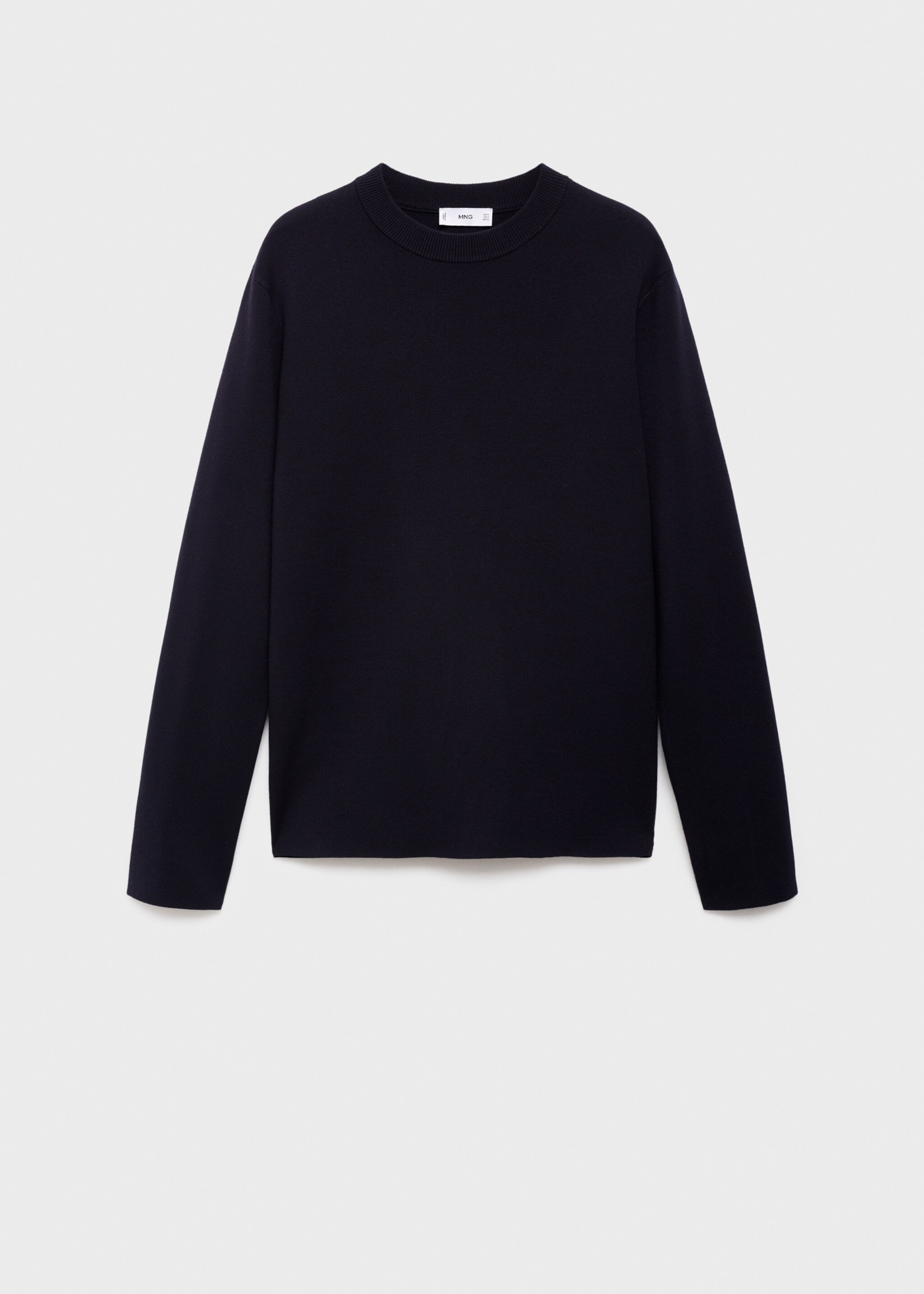 Medium-knit regular-fit sweater - Article without model, Navy. Ref: 17005981-00.